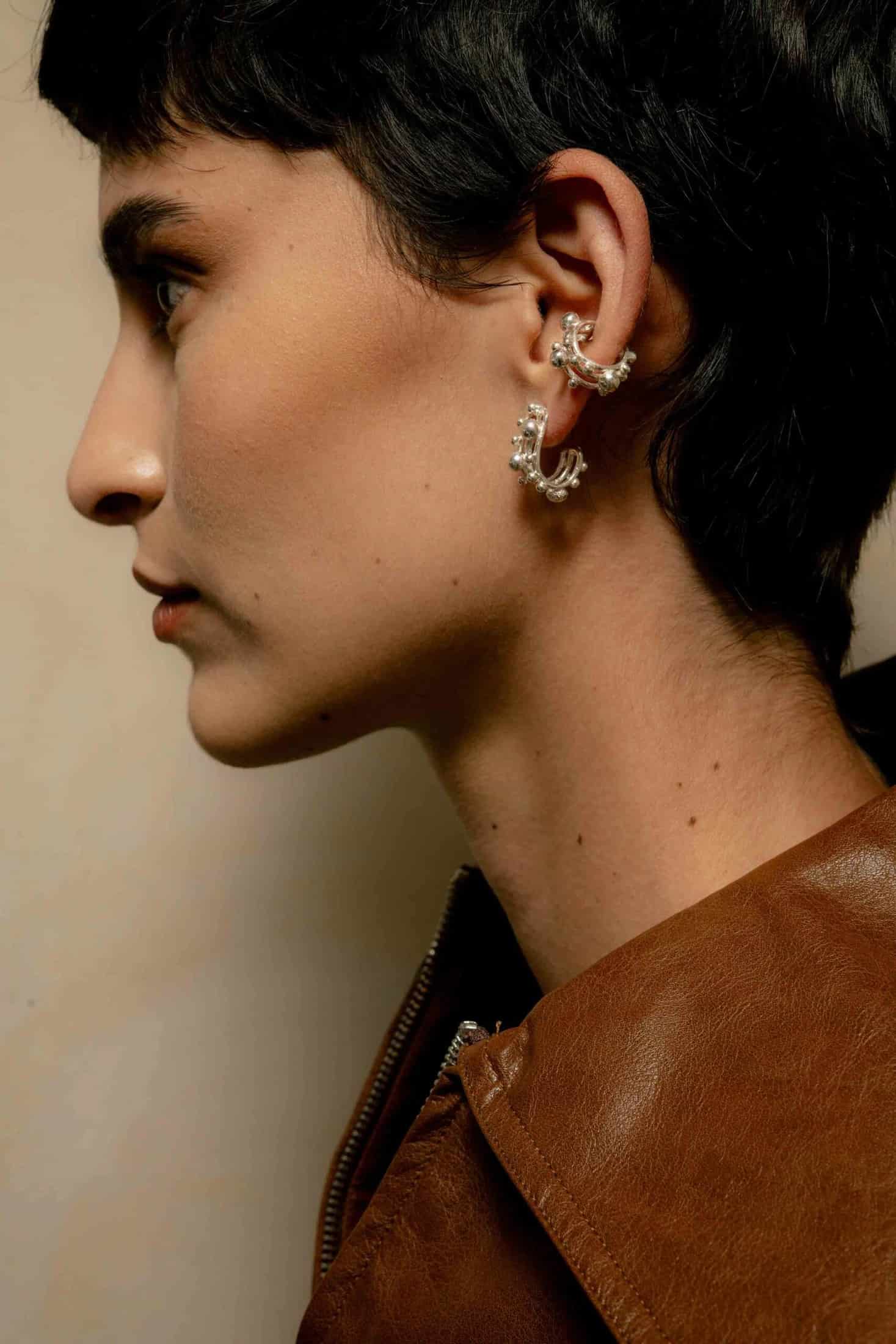 San Goli Ear Cuff Silver - miniatura 2