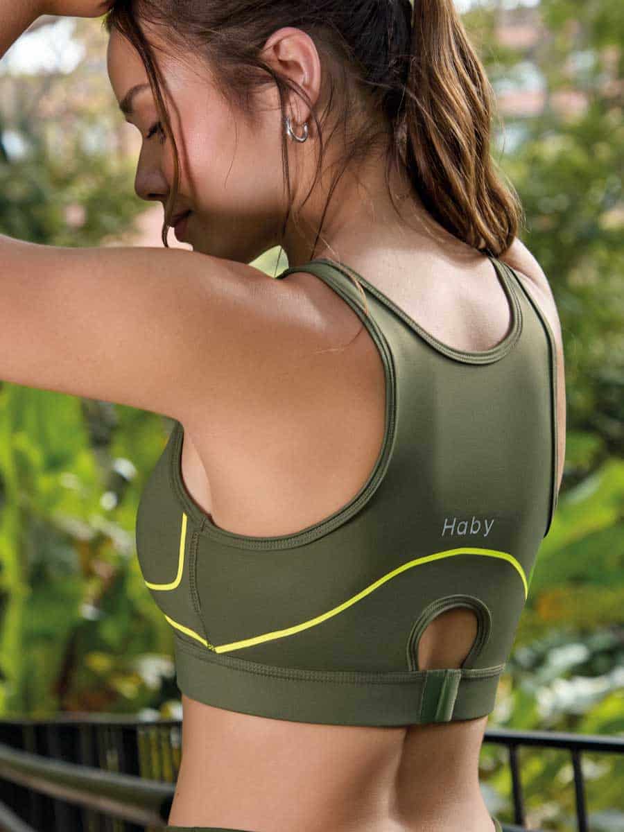 Top Deportivo Para Mujer Verde Militar - miniatura 3