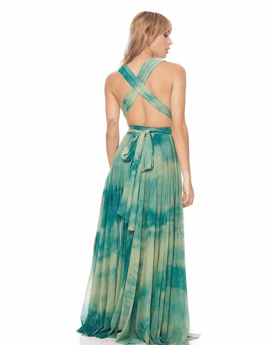 Vestido Hydra Aqua Manchado - miniatura 5