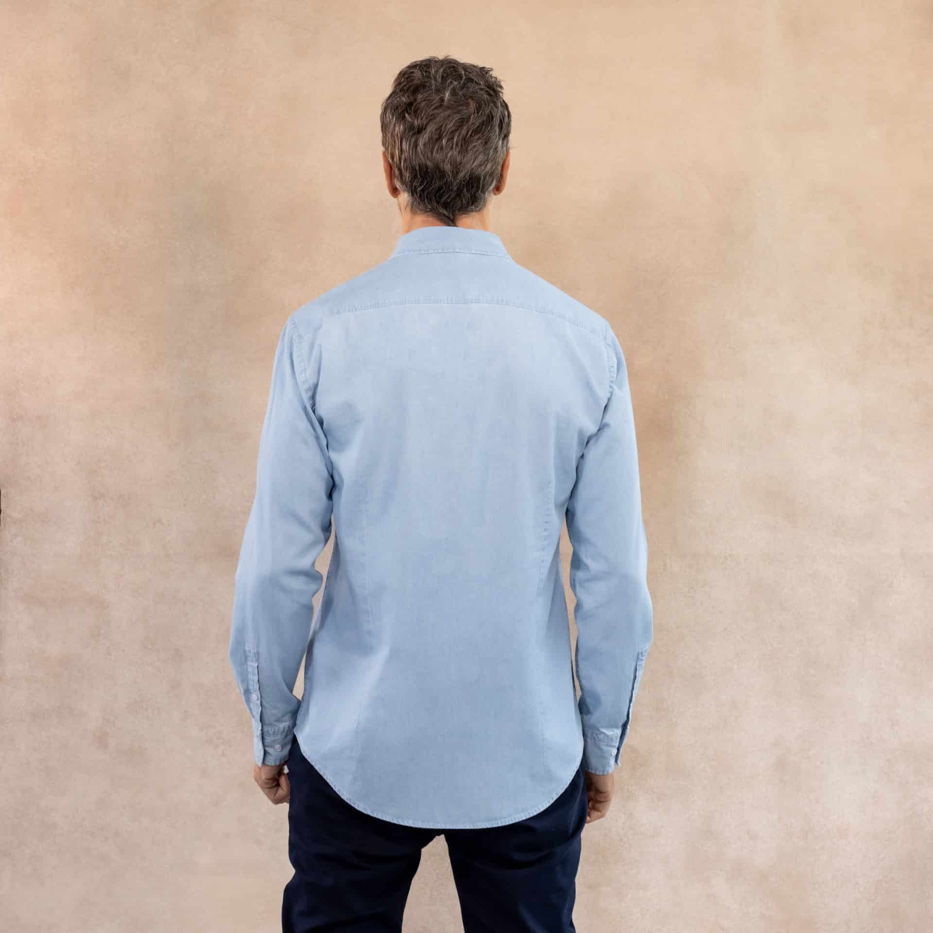 Camisa Antimanchas Denim Azul Sky - miniatura 3