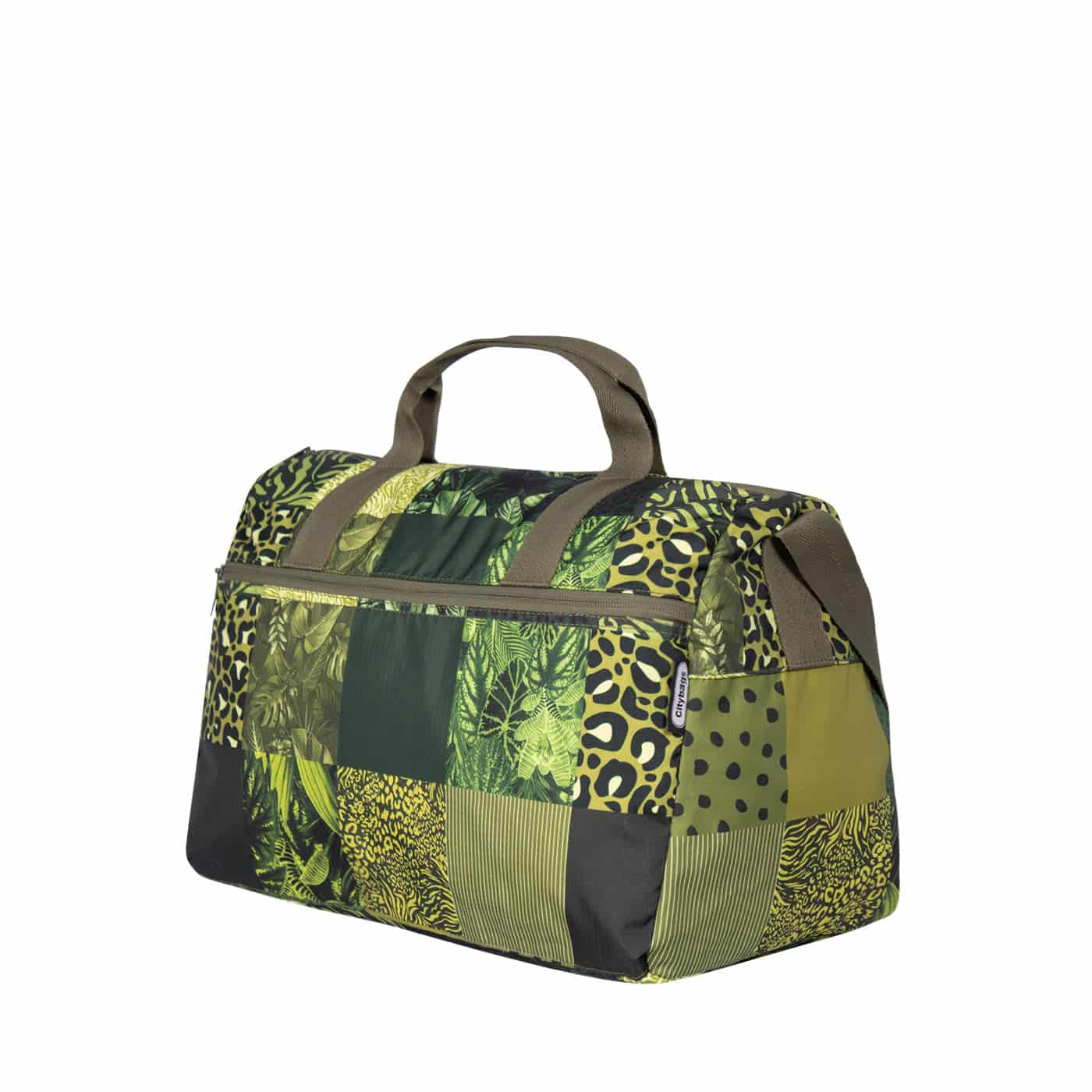 Maleta M ULTRA Plegable Estampado Green Citybags Multicolor - miniatura 1
