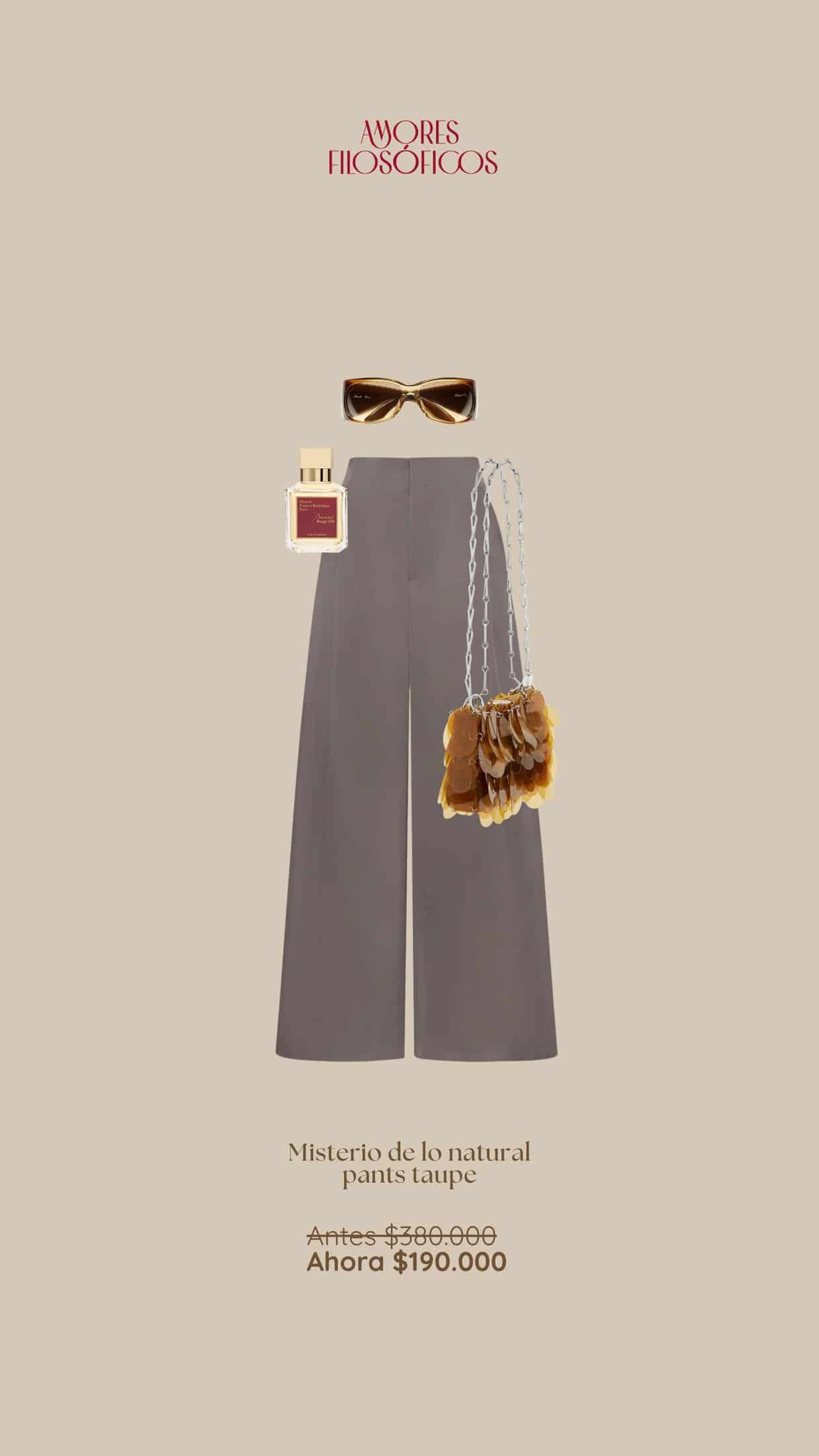 AIRE DE MISTERIO TAUPE PANTS - miniatura 4