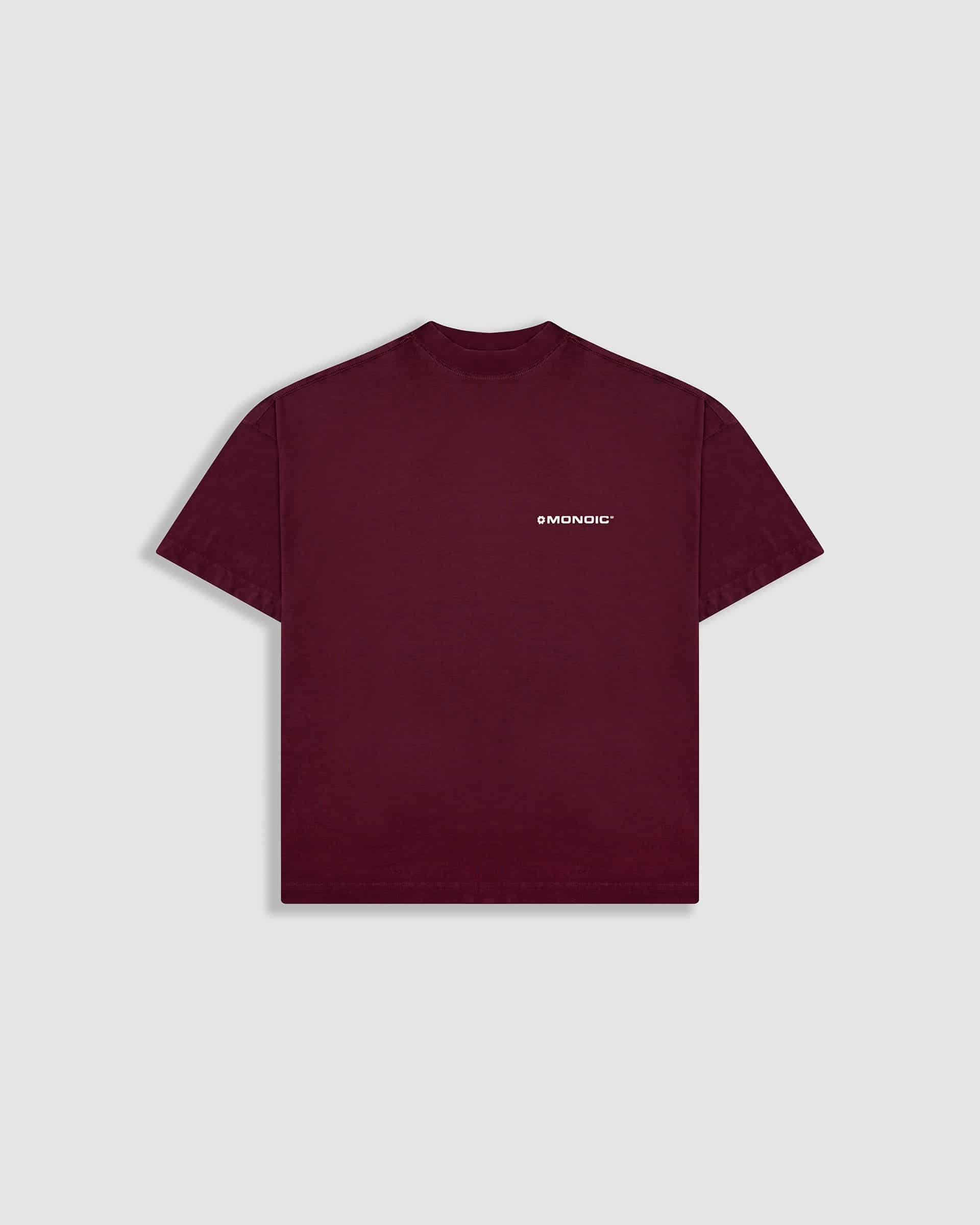 Camiseta Boxy Fit Básica V3 - Burgundy - miniatura 1