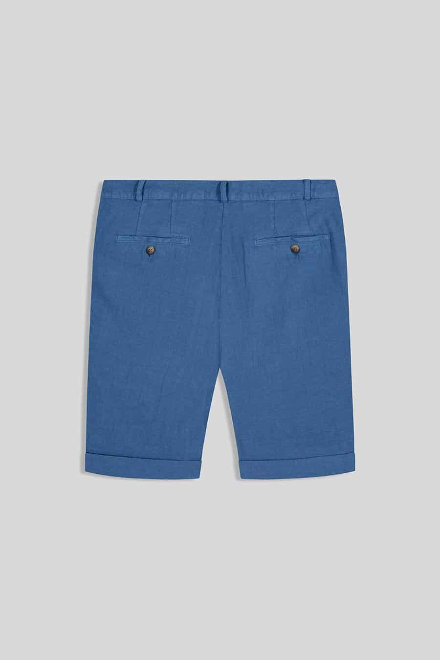 Men's linen bermuda white - miniatura 12