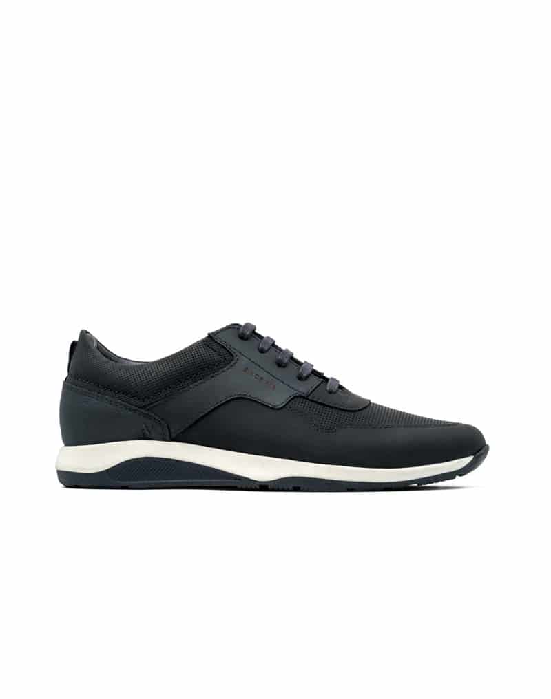 Zapato deportivo de cuero liso para hombre REF AWAR01 - miniatura 1