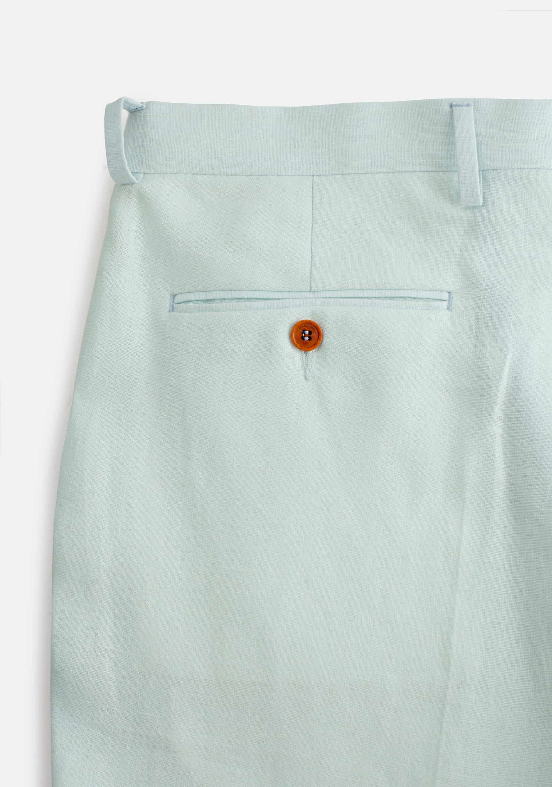Pantalón Perugia Lino Azul Claro - miniatura 4