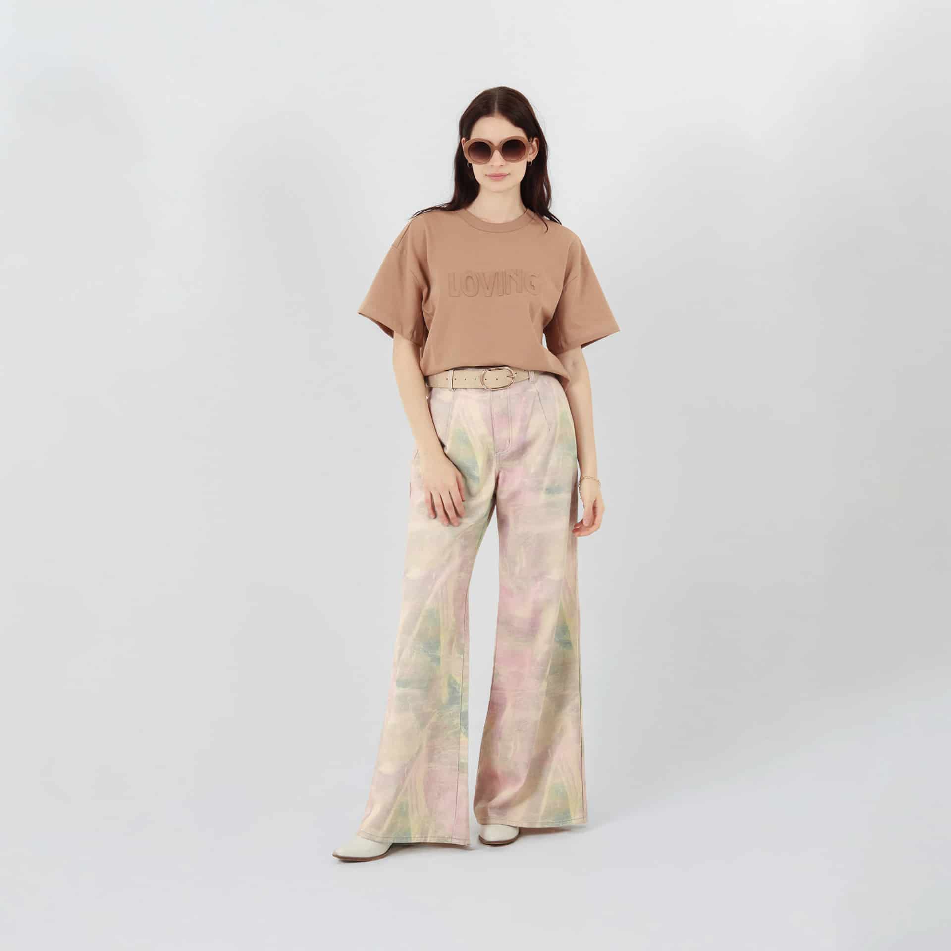 Jean Tye Dye bota flare tiro alto - miniatura 1