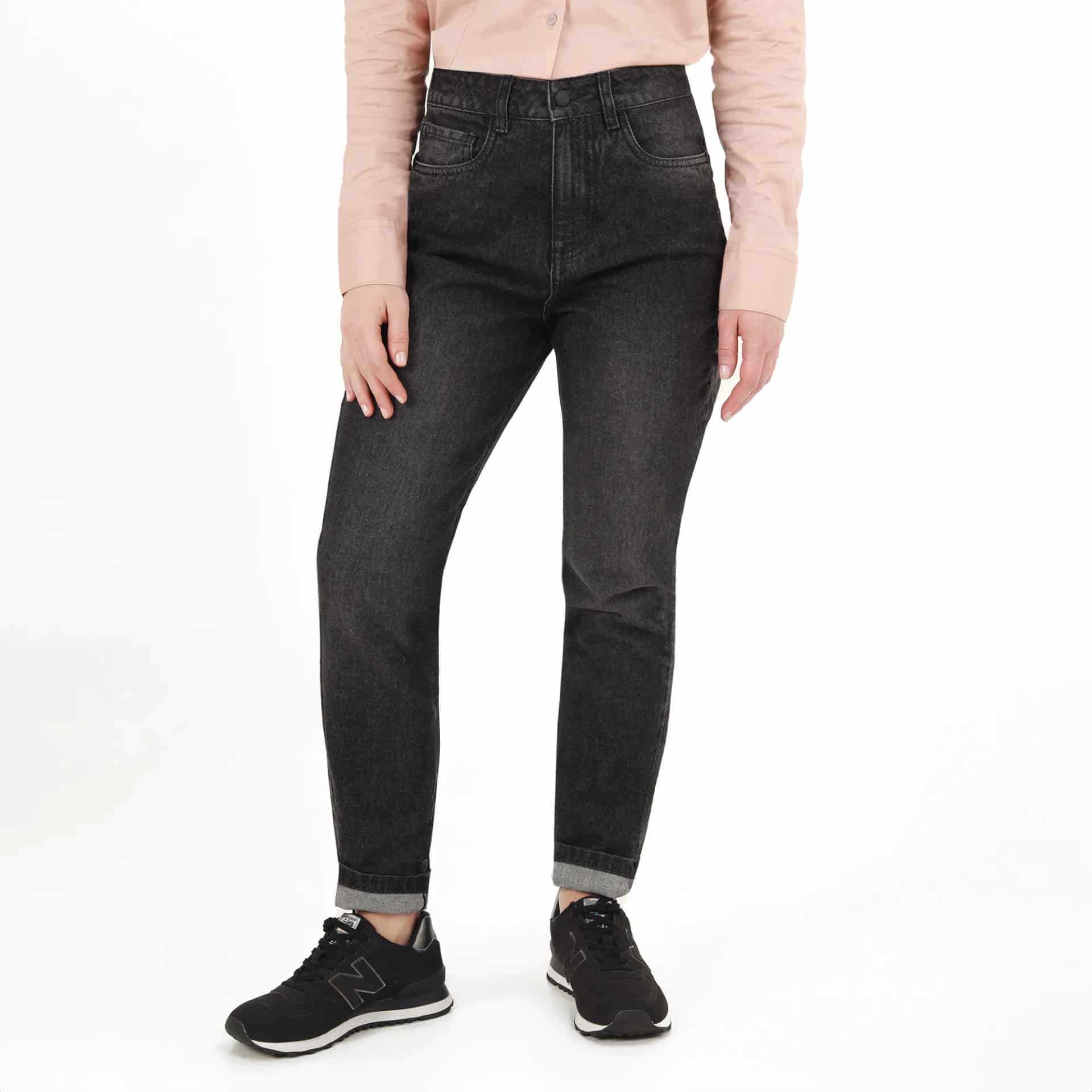Jean Mom Tiro Alto Bota Skinny - miniatura 3