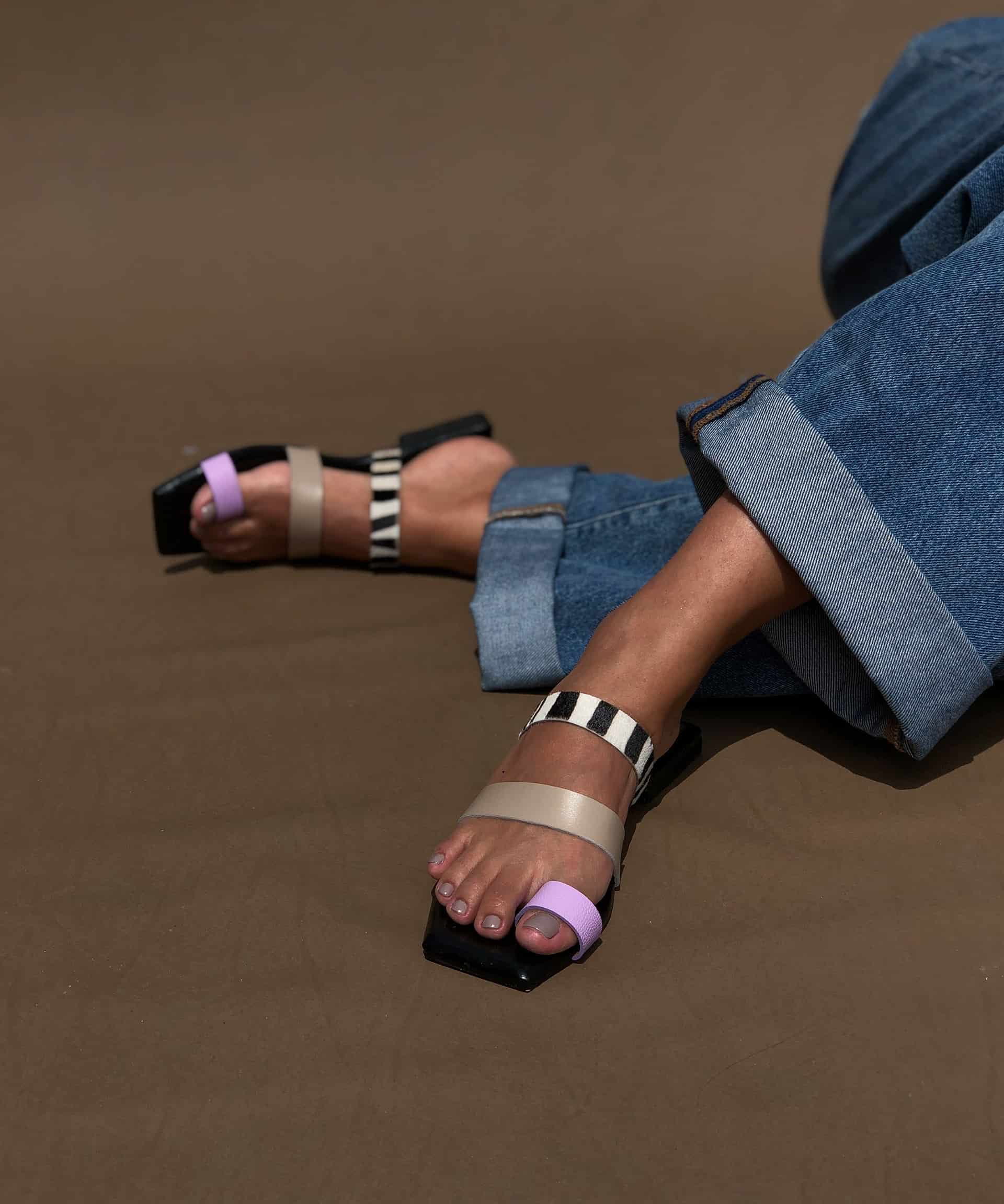 The Ocaso sandal – lila/taupe - miniatura 7