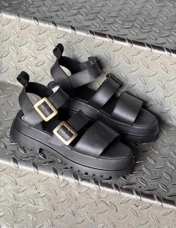 SANDALIAS CHUNKY NEGRO - miniatura 6