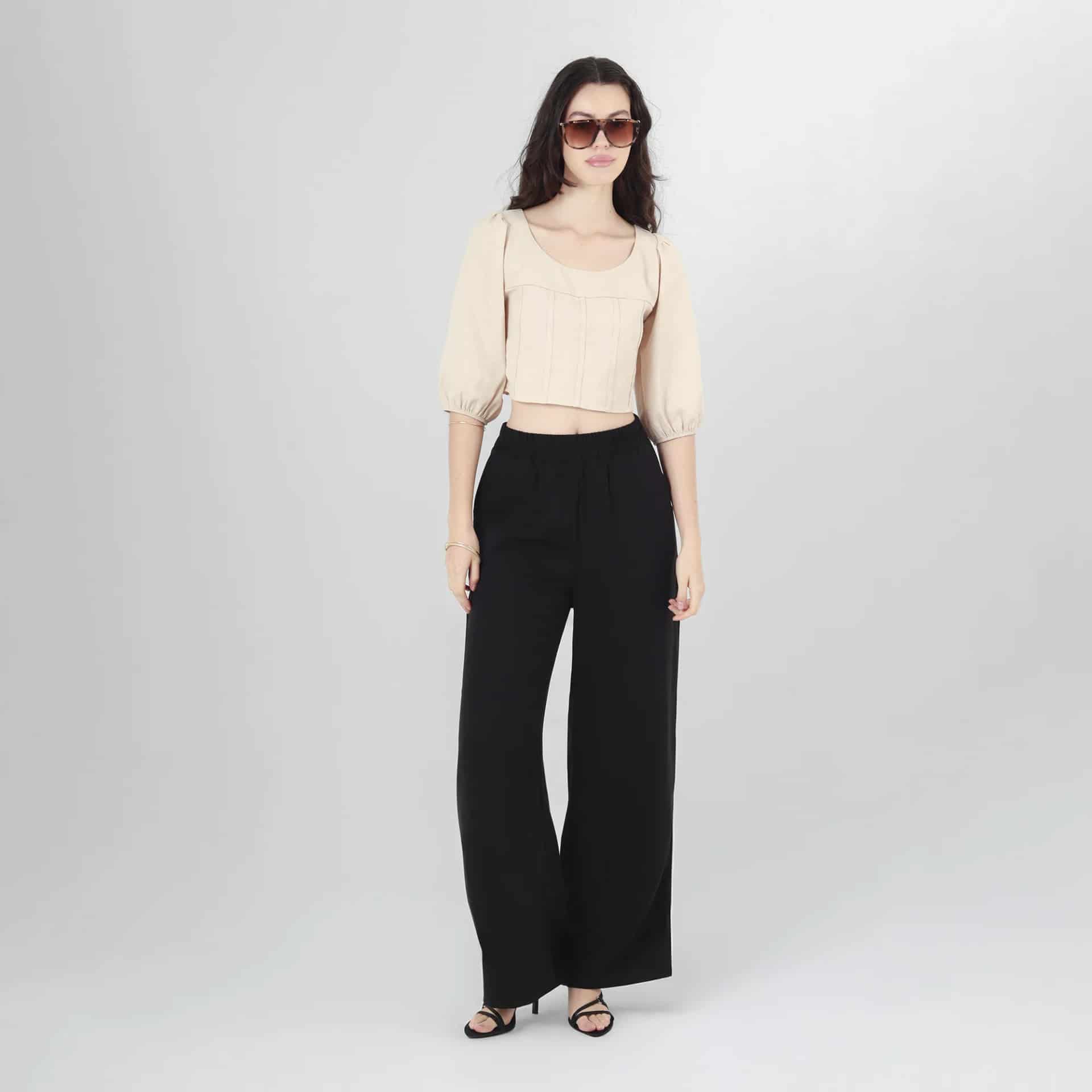 Pantalon Tiro Alto Bota Recta - miniatura 1
