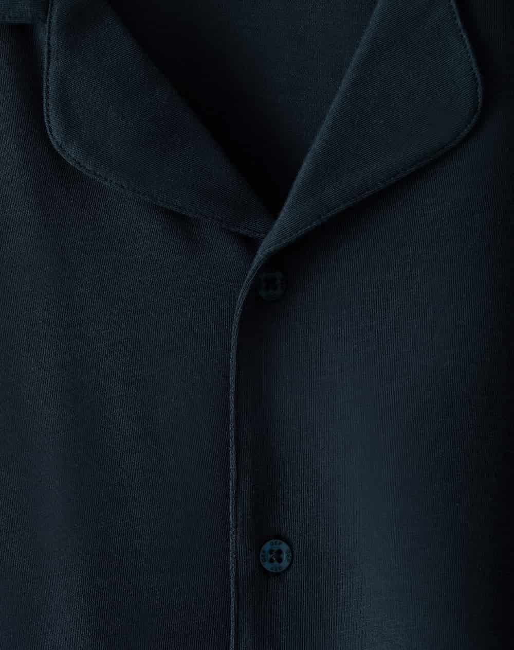 Camisa + pantalón de pijama algodón azul hombre - miniatura 7