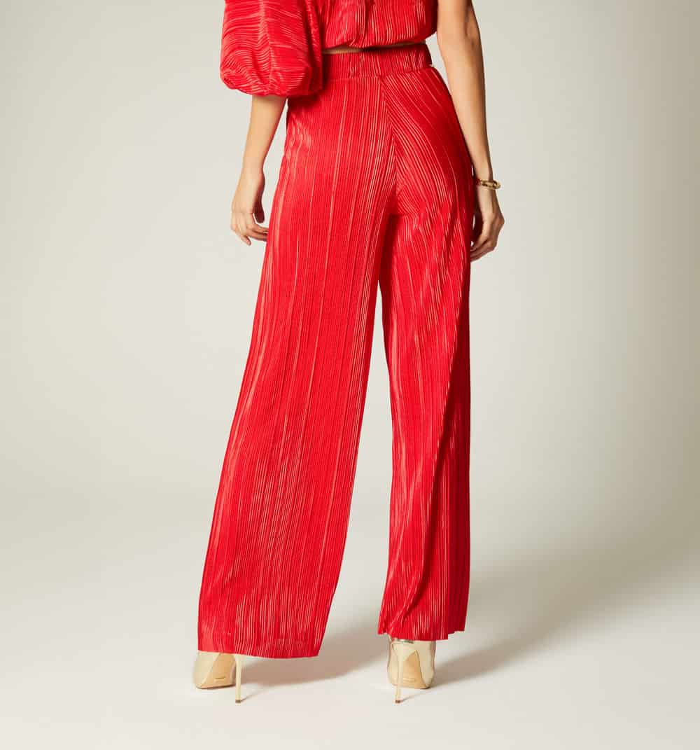Pantalon palazo con elastico interno - miniatura 8