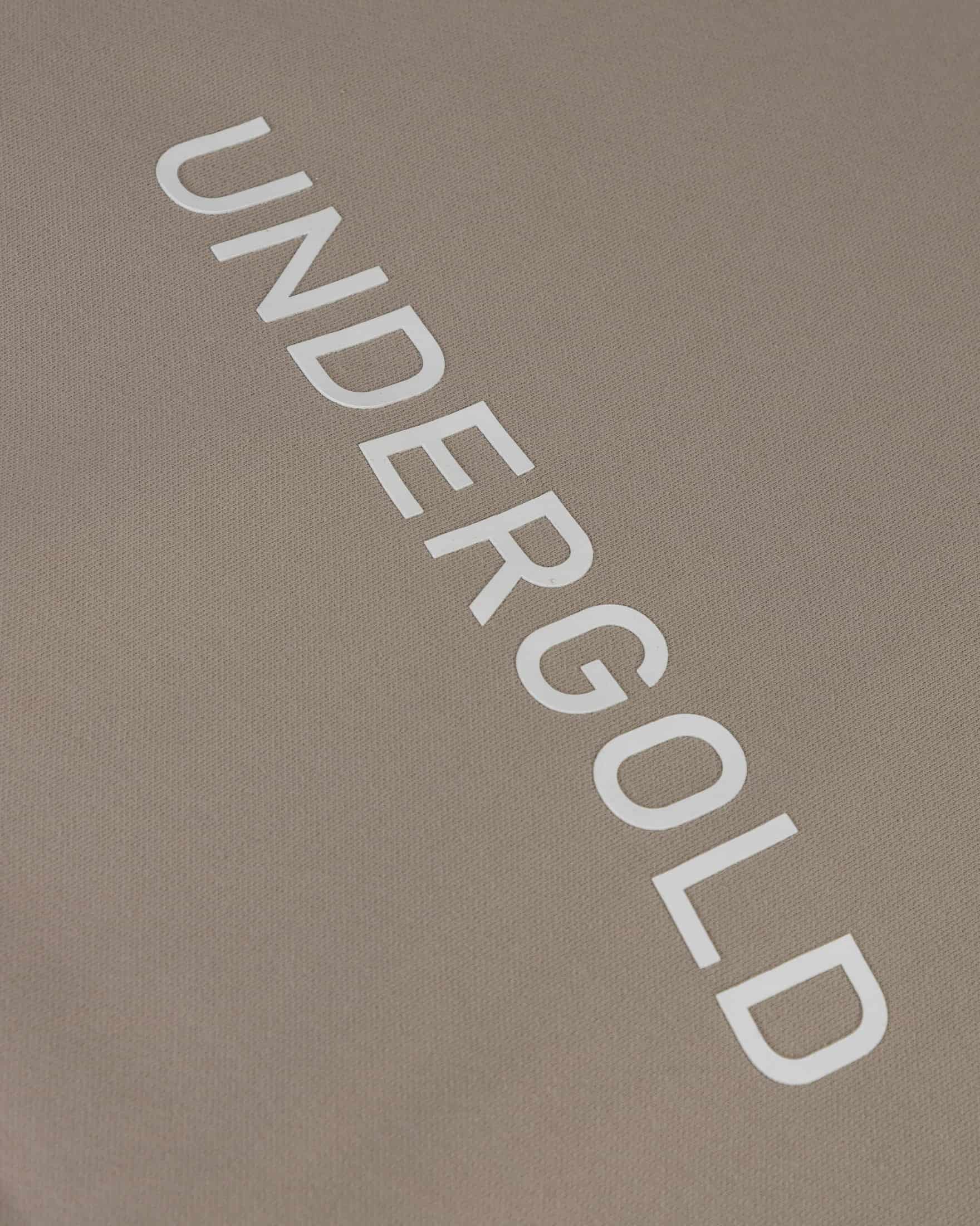 W Basics Undergold Boxy Fit Hoodie Cream - miniatura 4