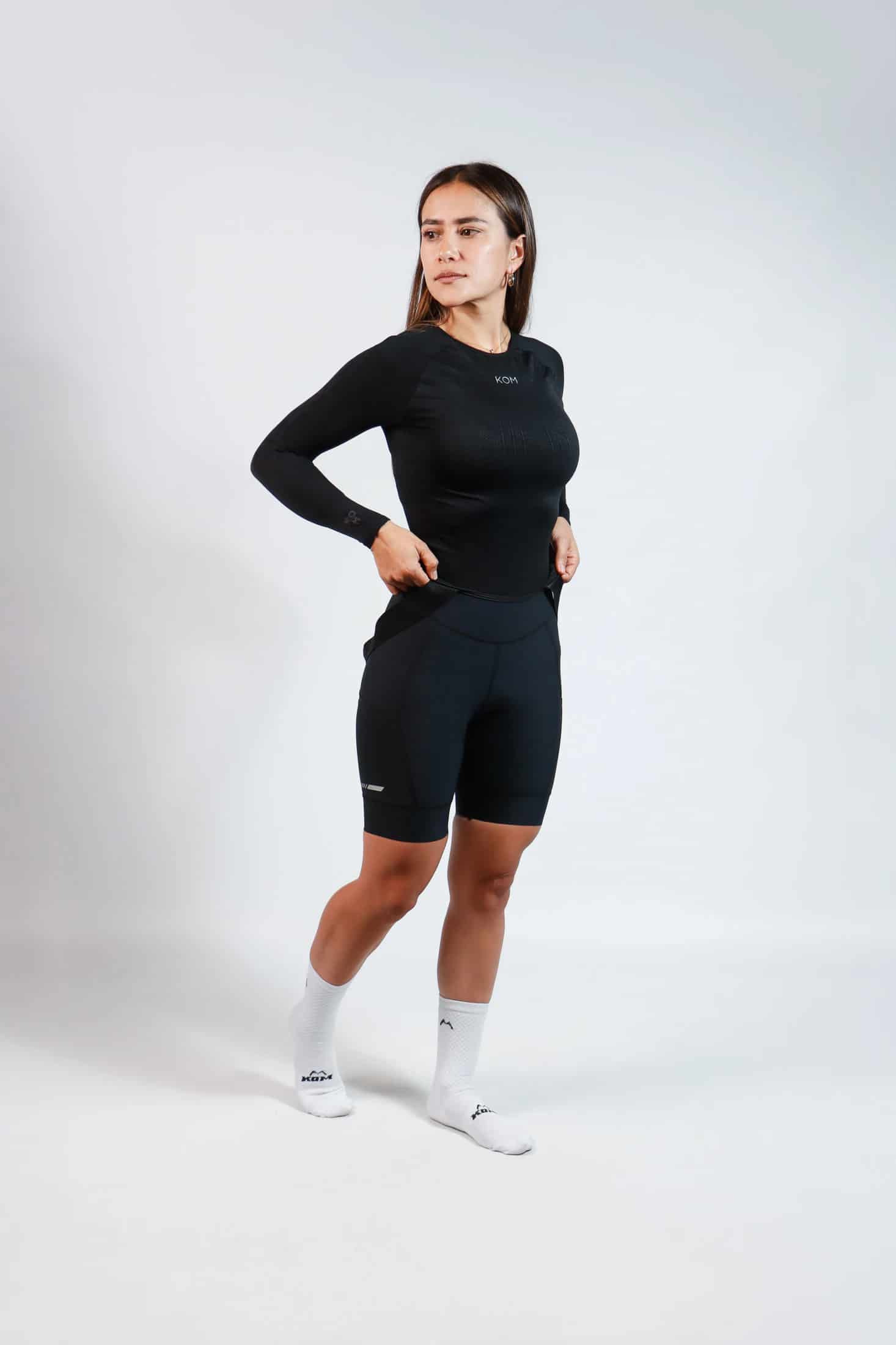 Camisilla interior manga larga baselayer ciclismo & running - miniatura 2