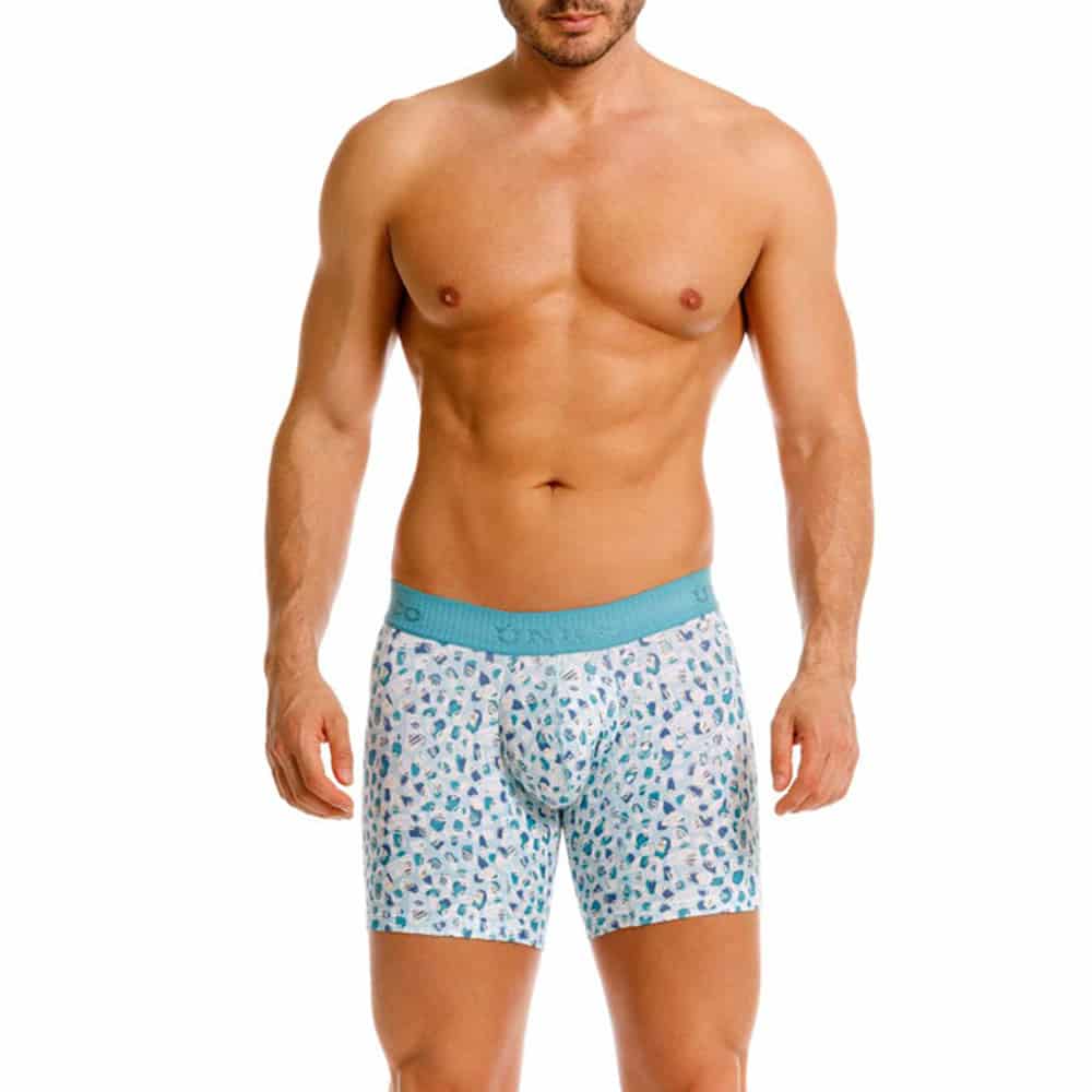 BOXER MEDIO ÓVALO AZUL - miniatura 1