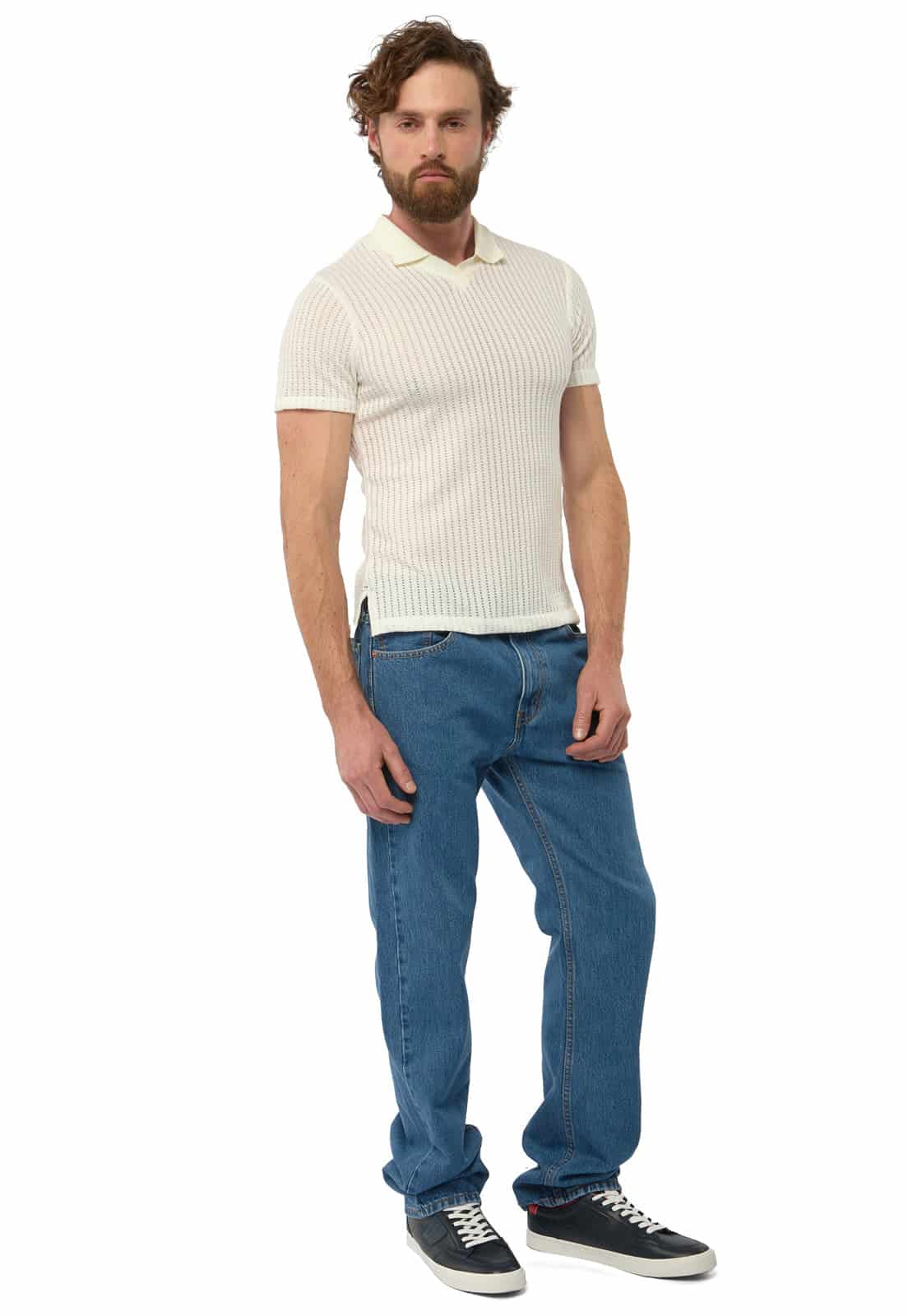 Polo tejida blanca - miniatura 3