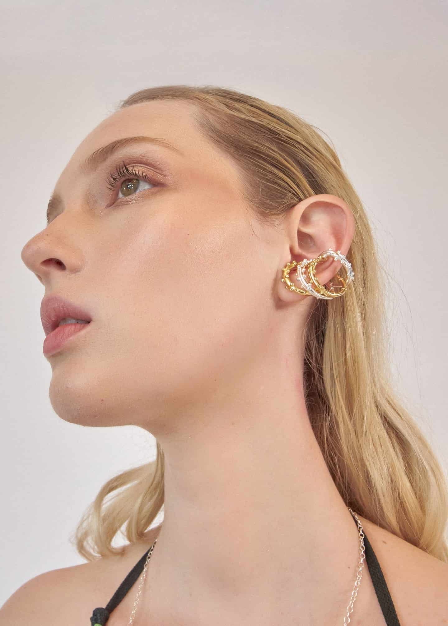 Anillo Earcuff Estambre Dorado - miniatura 2