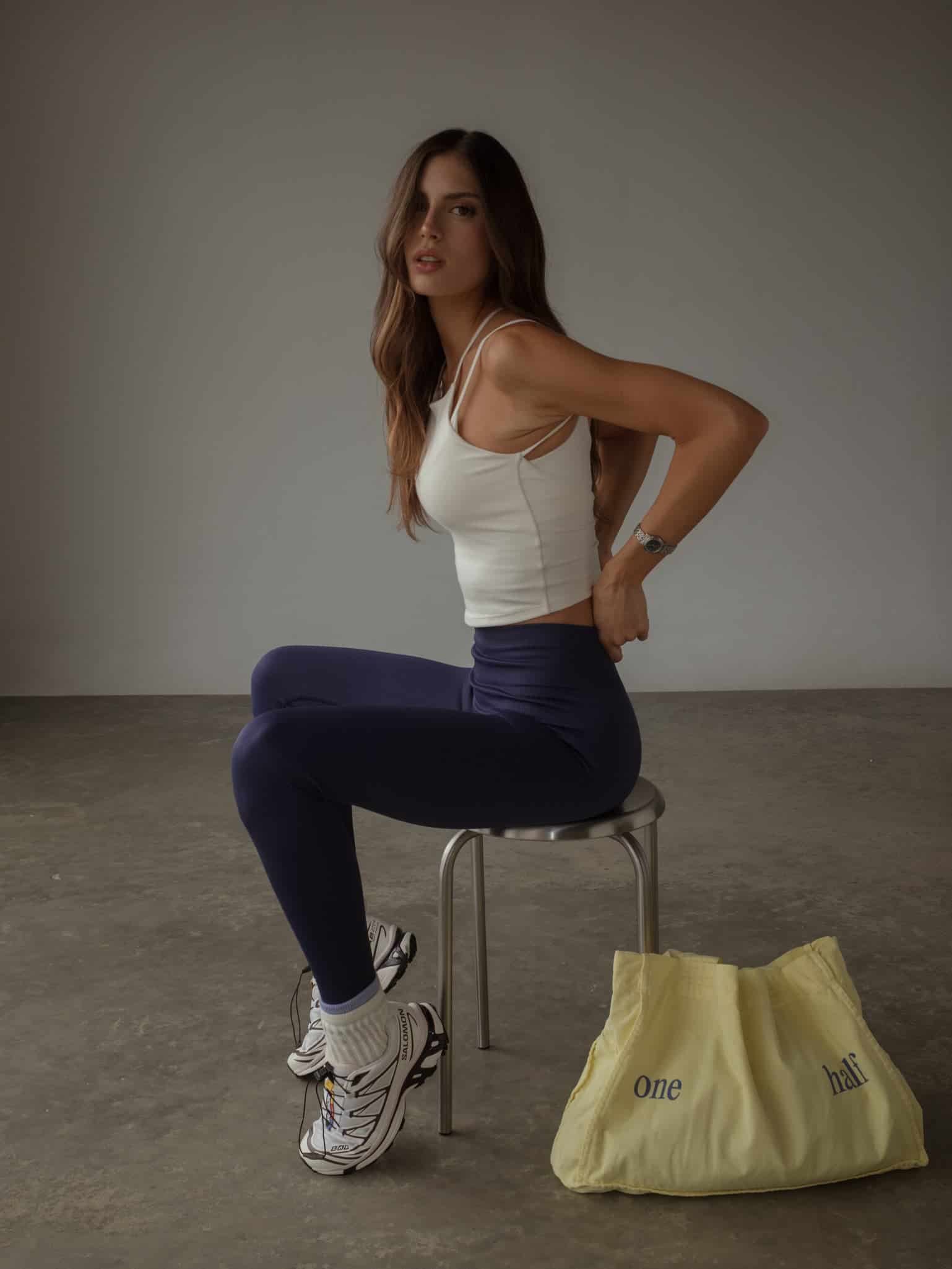 MIDI LAYERING SOCKS - SOFT WHITE & BABY BLUE - miniatura 12