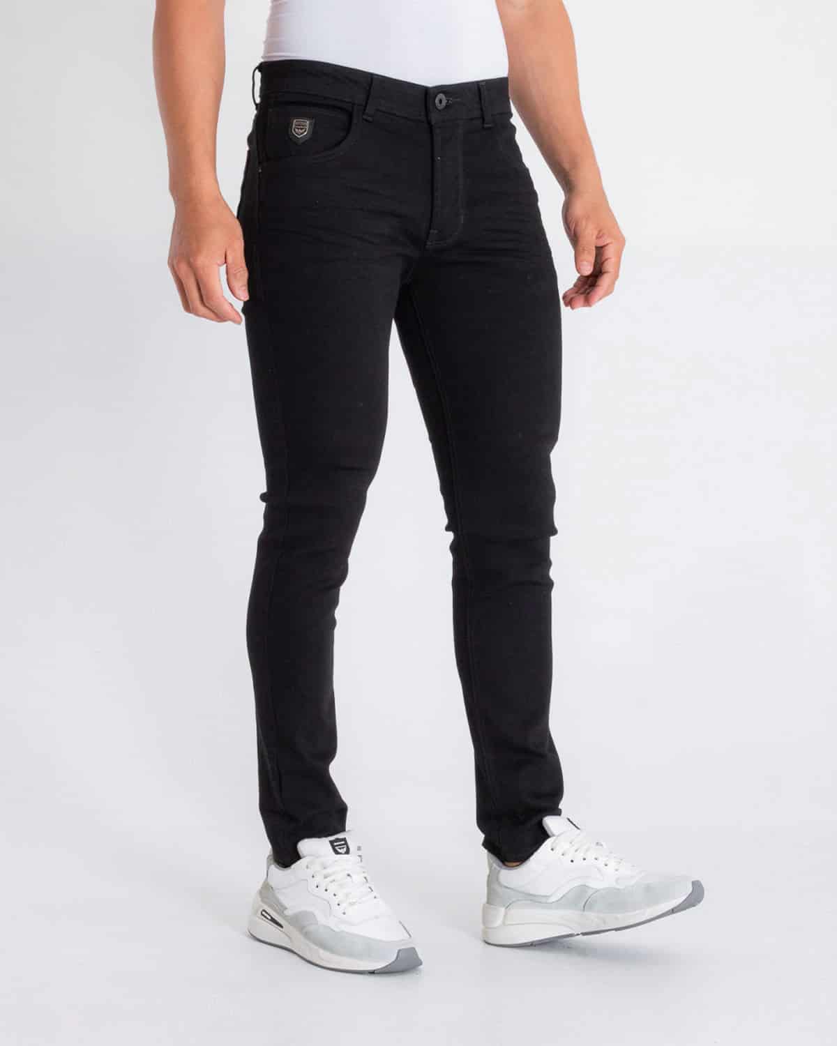 Jean slim negro para hombre - miniatura 1