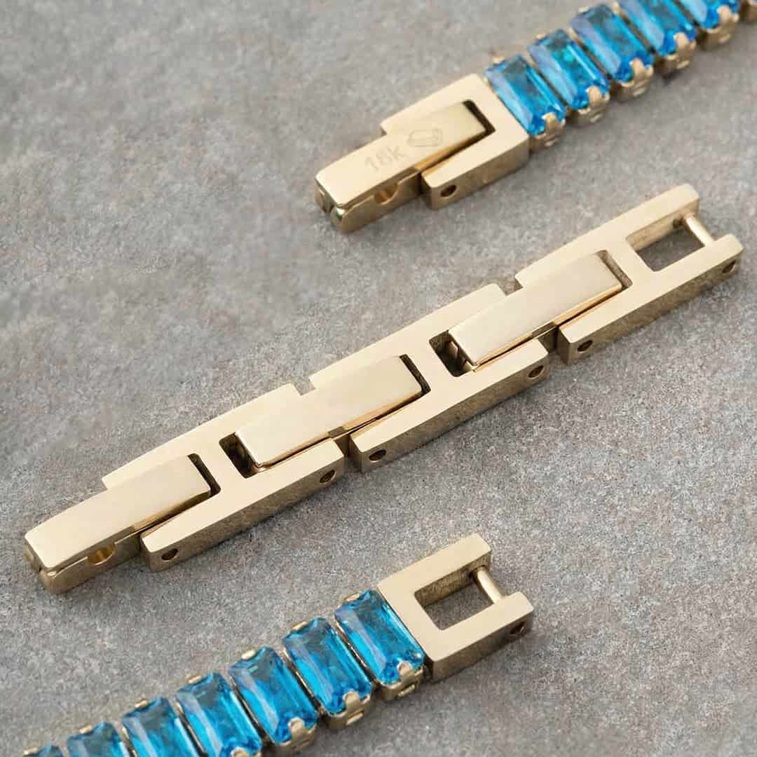 Pulso Tennis A 💙- Puntos Esmeraldas - miniatura 2