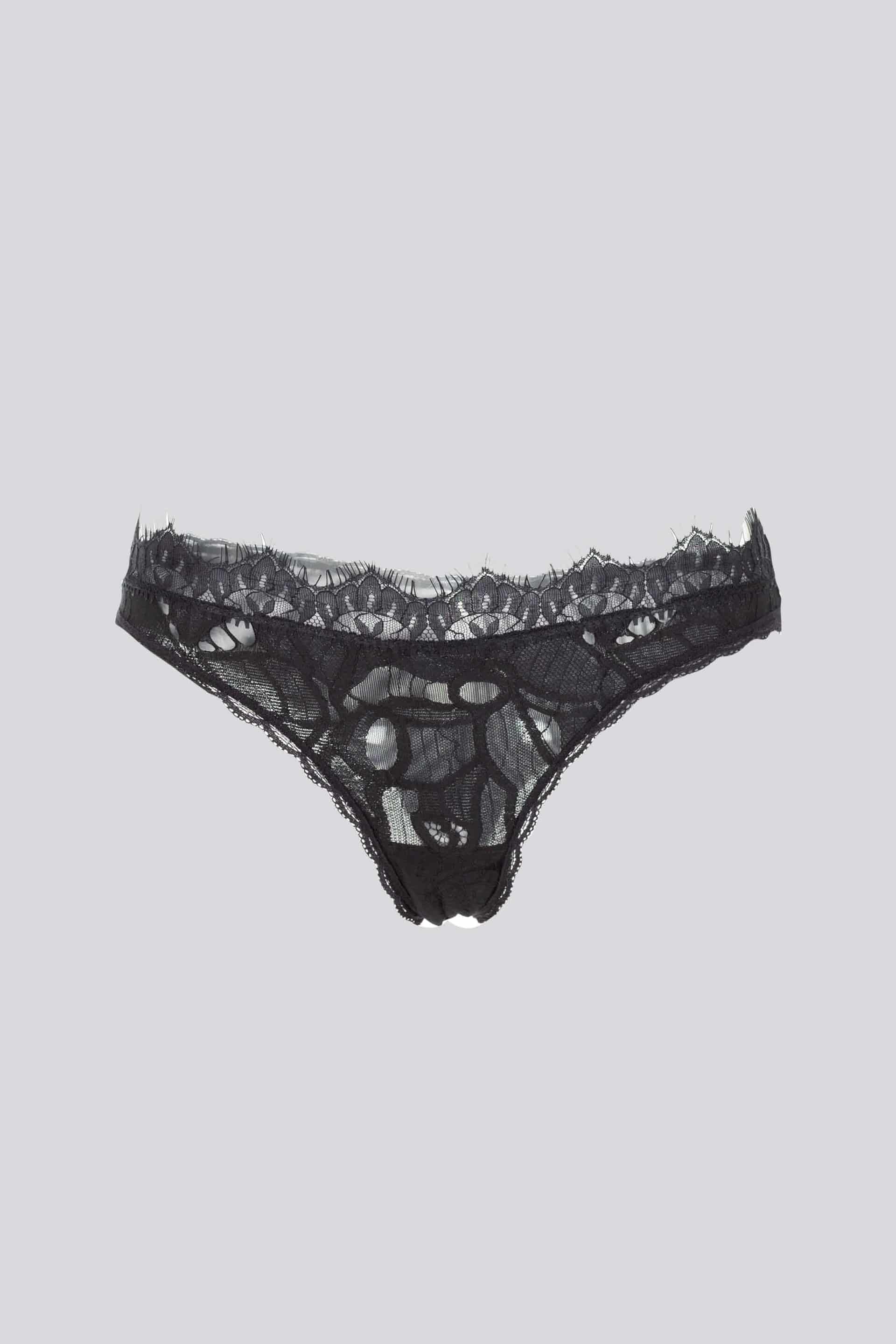 BRASILERA ELLIPSE ENCAJE ALGODÓN NEGRO - miniatura 3