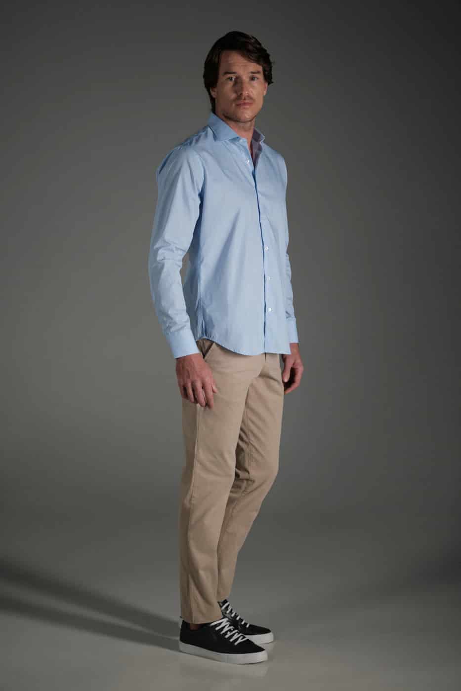 Pantalón Chino Slim Dril Beige - miniatura 2