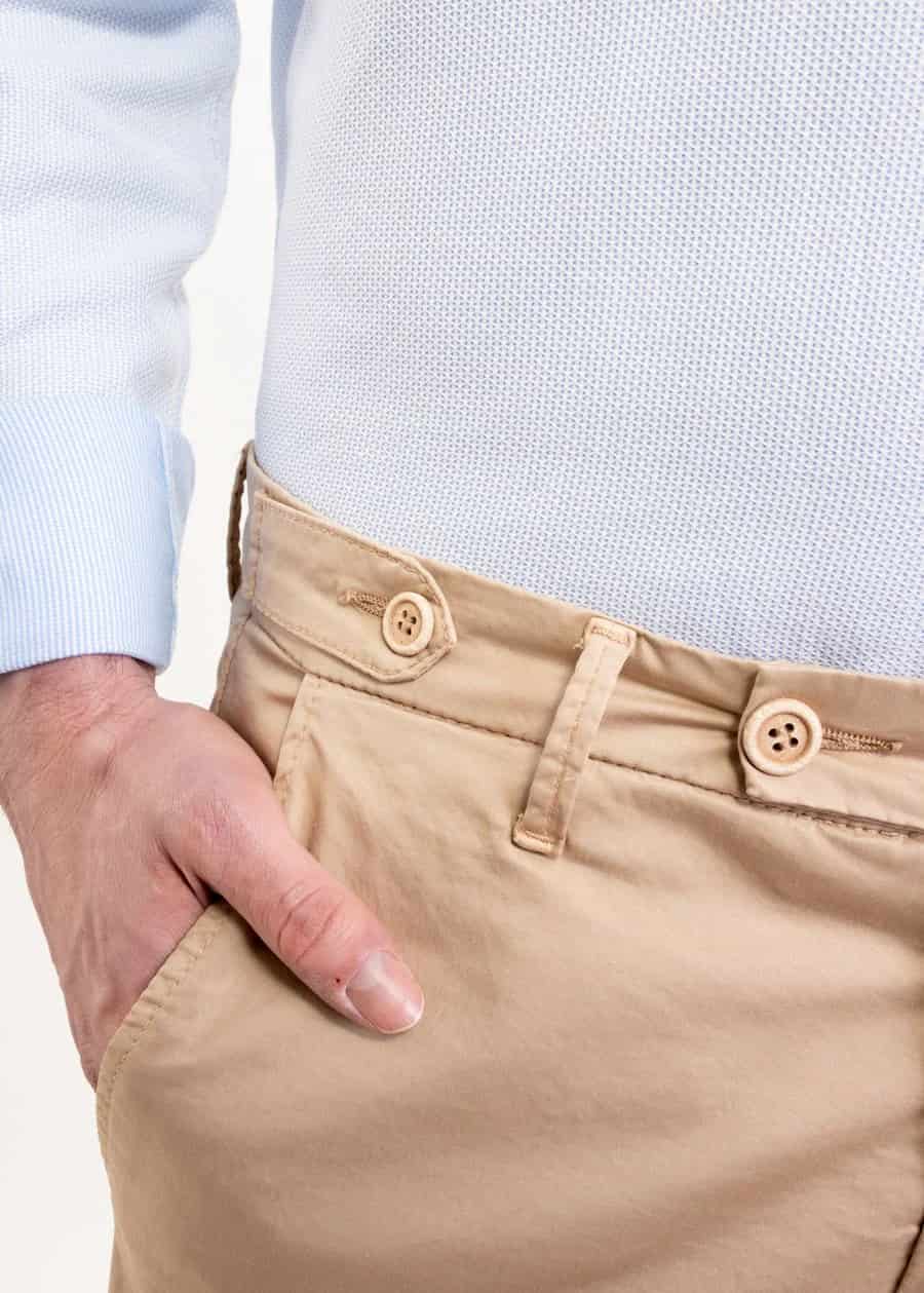 Men's cotton pants beige mauro - miniatura 15