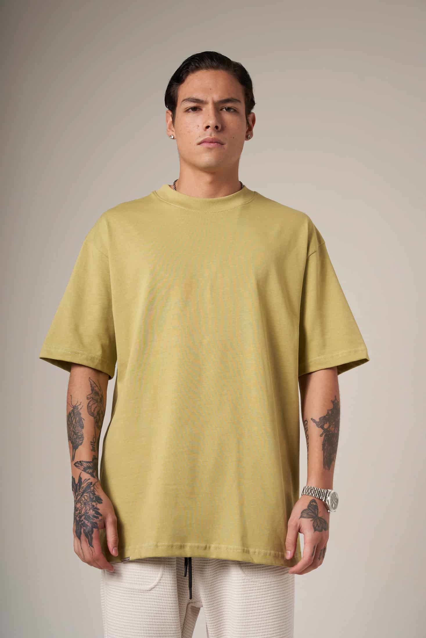 CAMISETA 250 GRAMOS, 100% ALGODÓN VERDE CLARO - miniatura 1
