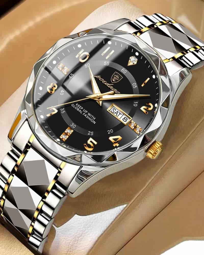 Classic Two-Tone Steel Watch - miniatura 3