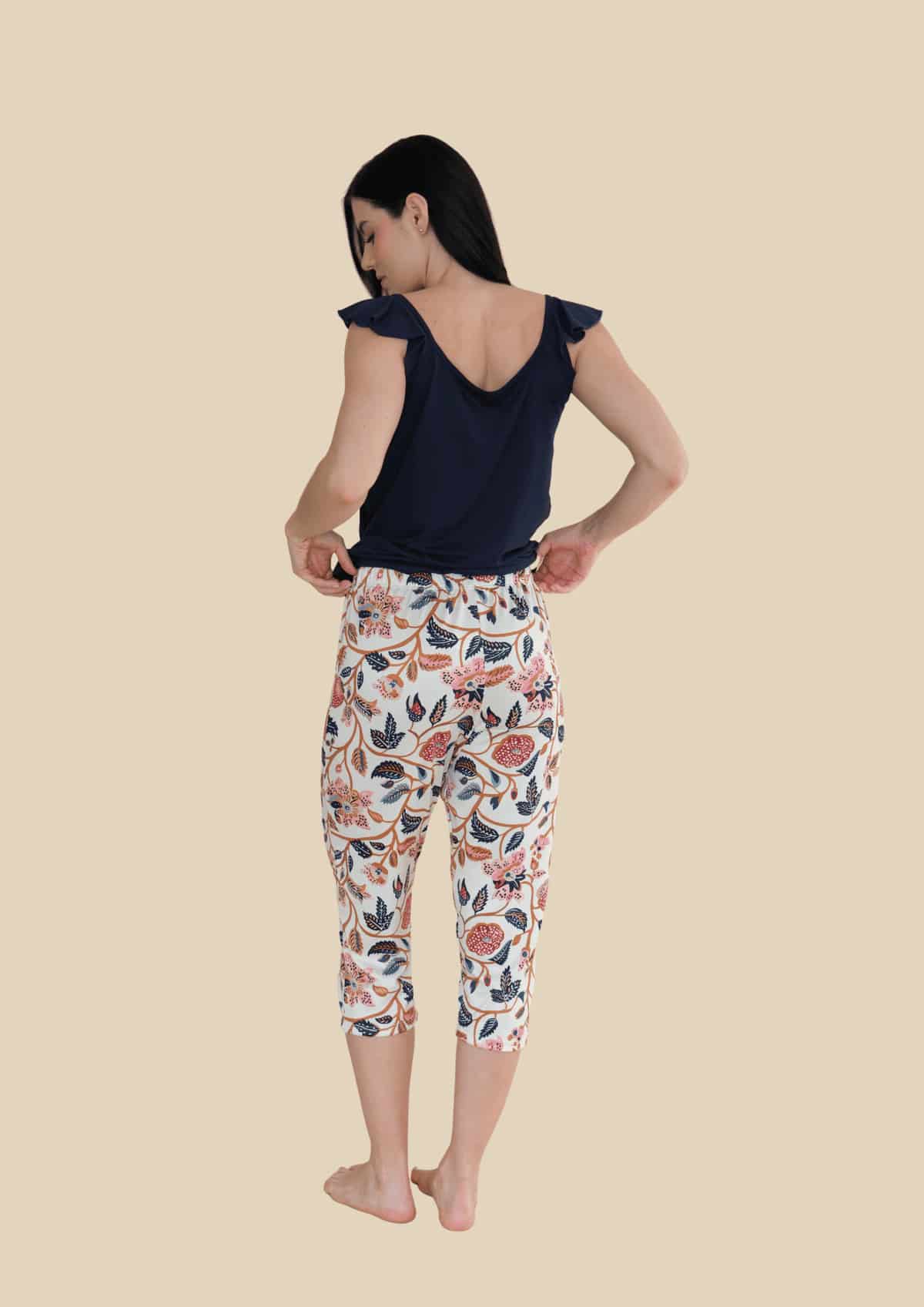 Pijama Capri Estampado Azul - miniatura 4