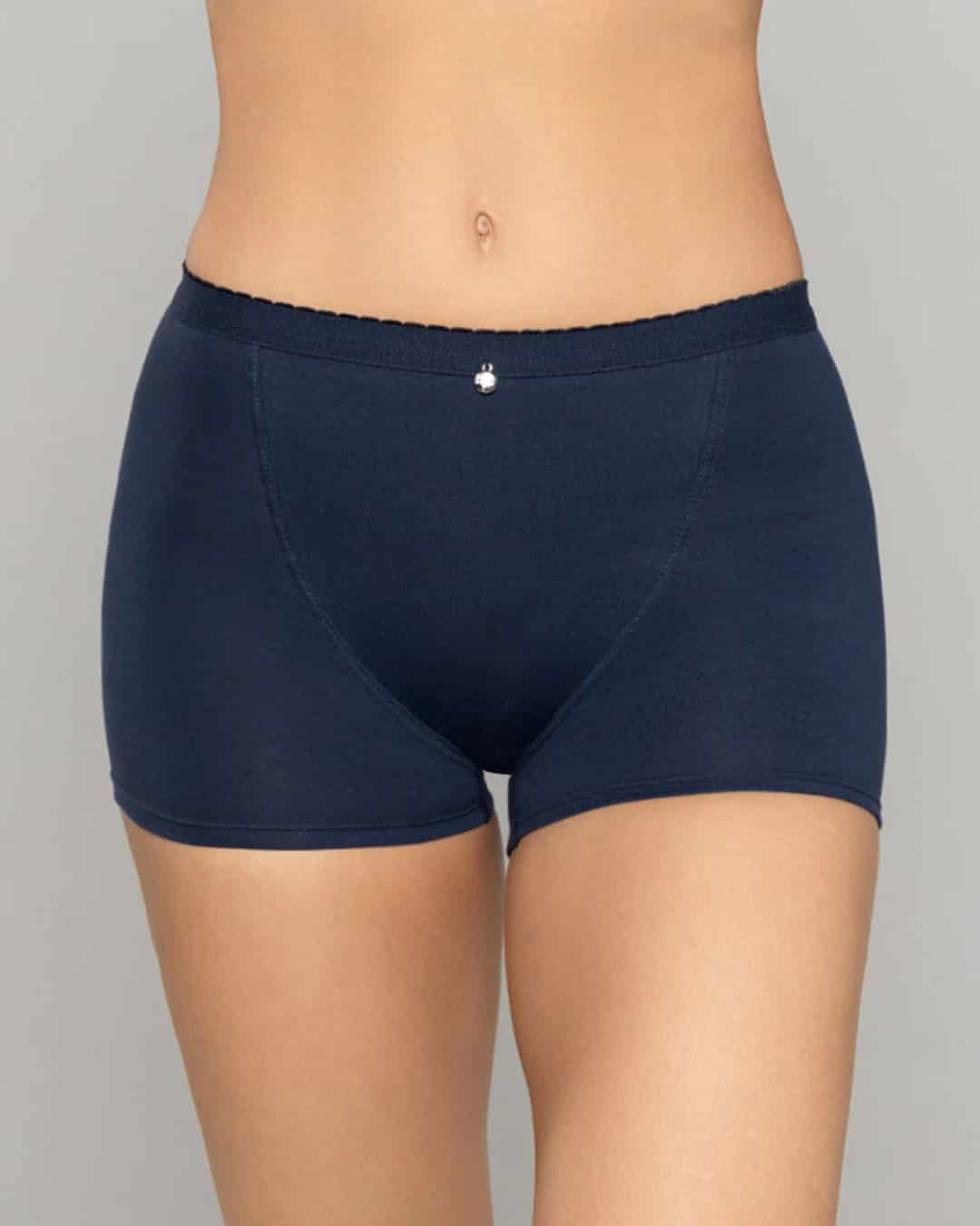 Boxer Femenino Tiro Alto Control Suave en Algodón con Efecto Levanta Cola Ref. 8058 - miniatura 3