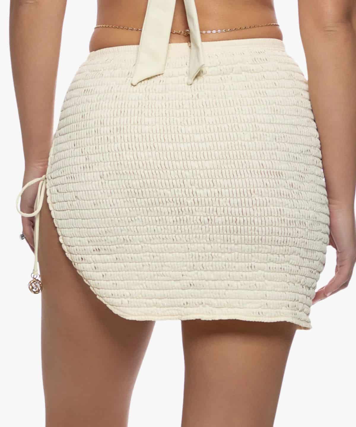 White Sands High Side Slit Mini Skirt - miniatura 3