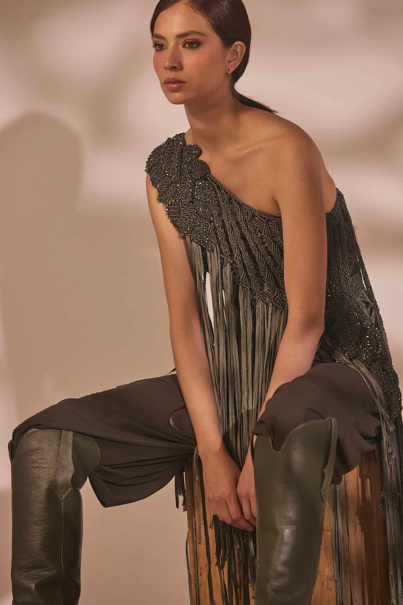 One Shoulder Top - miniatura 3