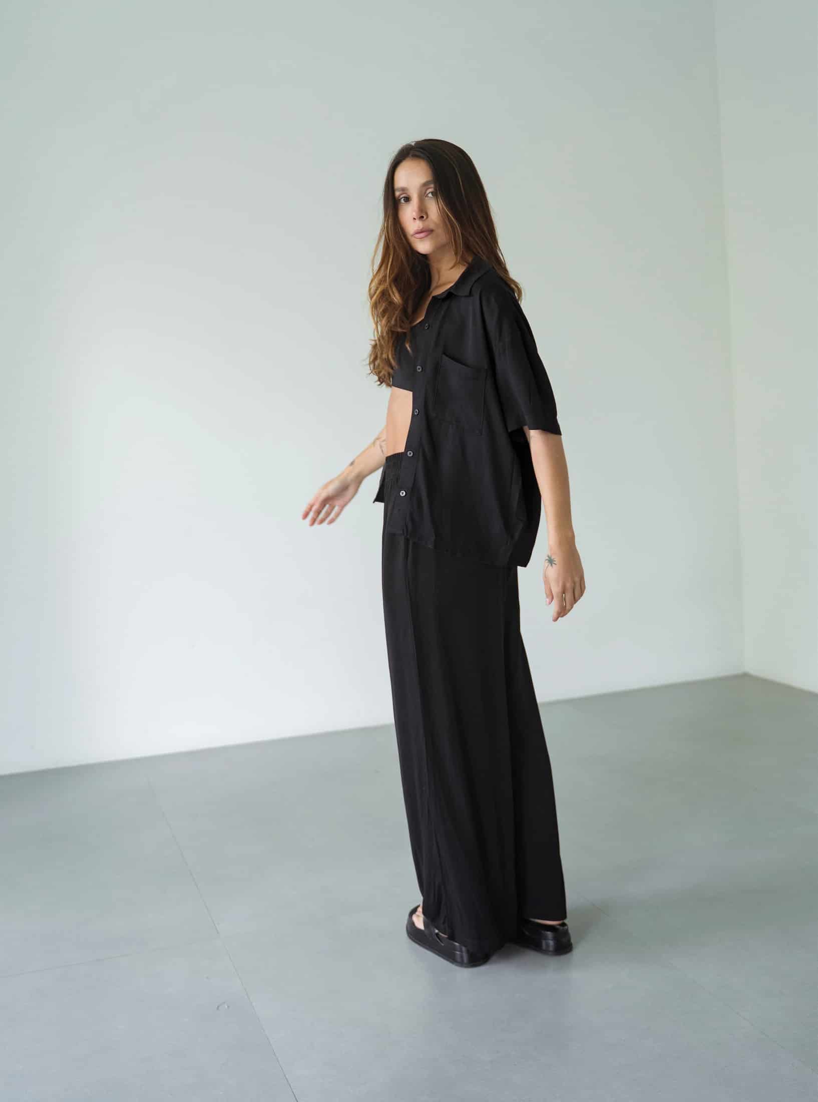 Set Breezy Black Palazzo - miniatura 2