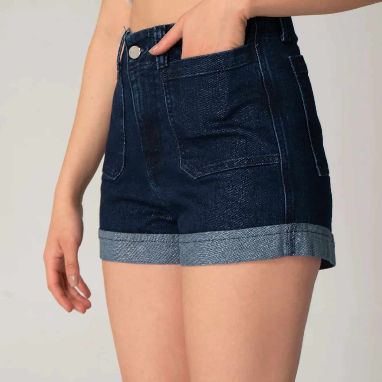Short Denim Regular Sequins - miniatura 2