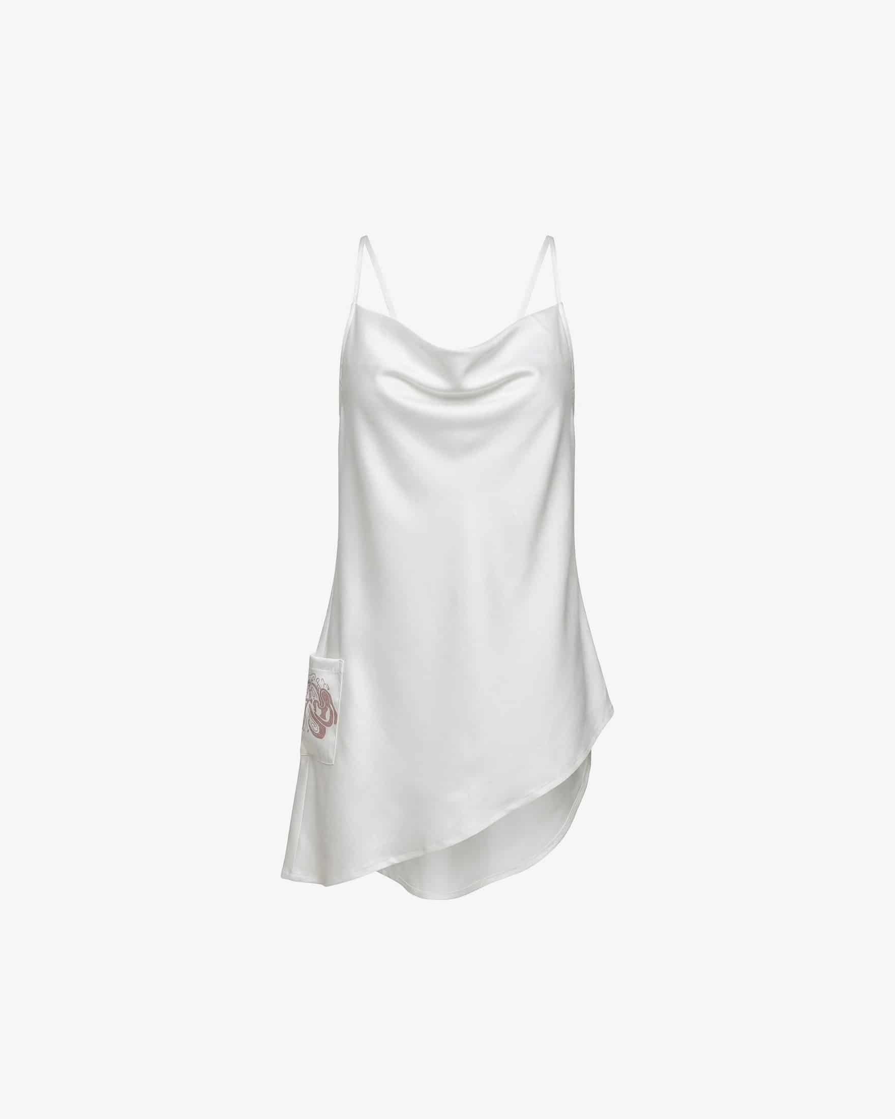 Conversation Cowl Cami Top - White - miniatura 1