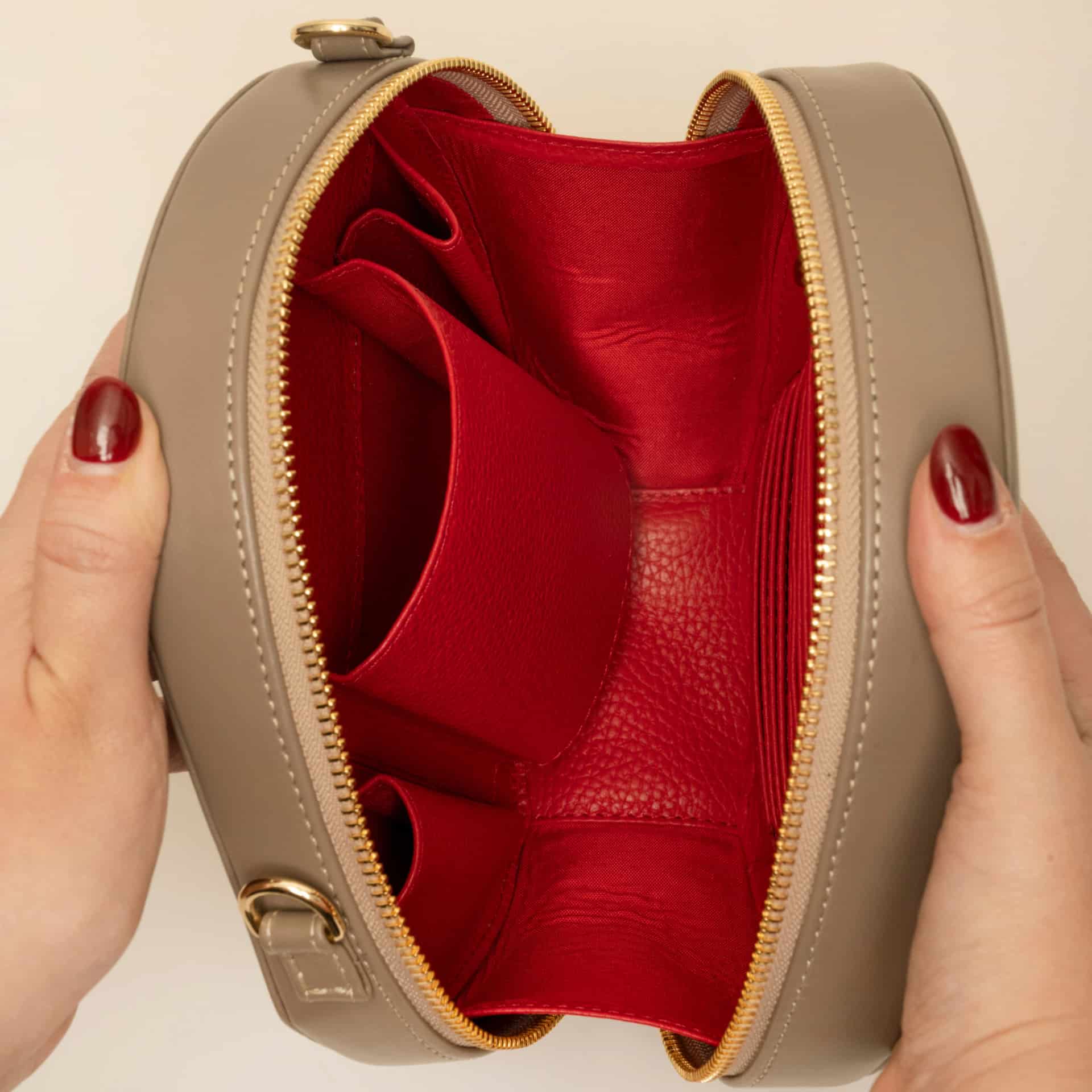 EMA CLUTCH Taupe liso - miniatura 4