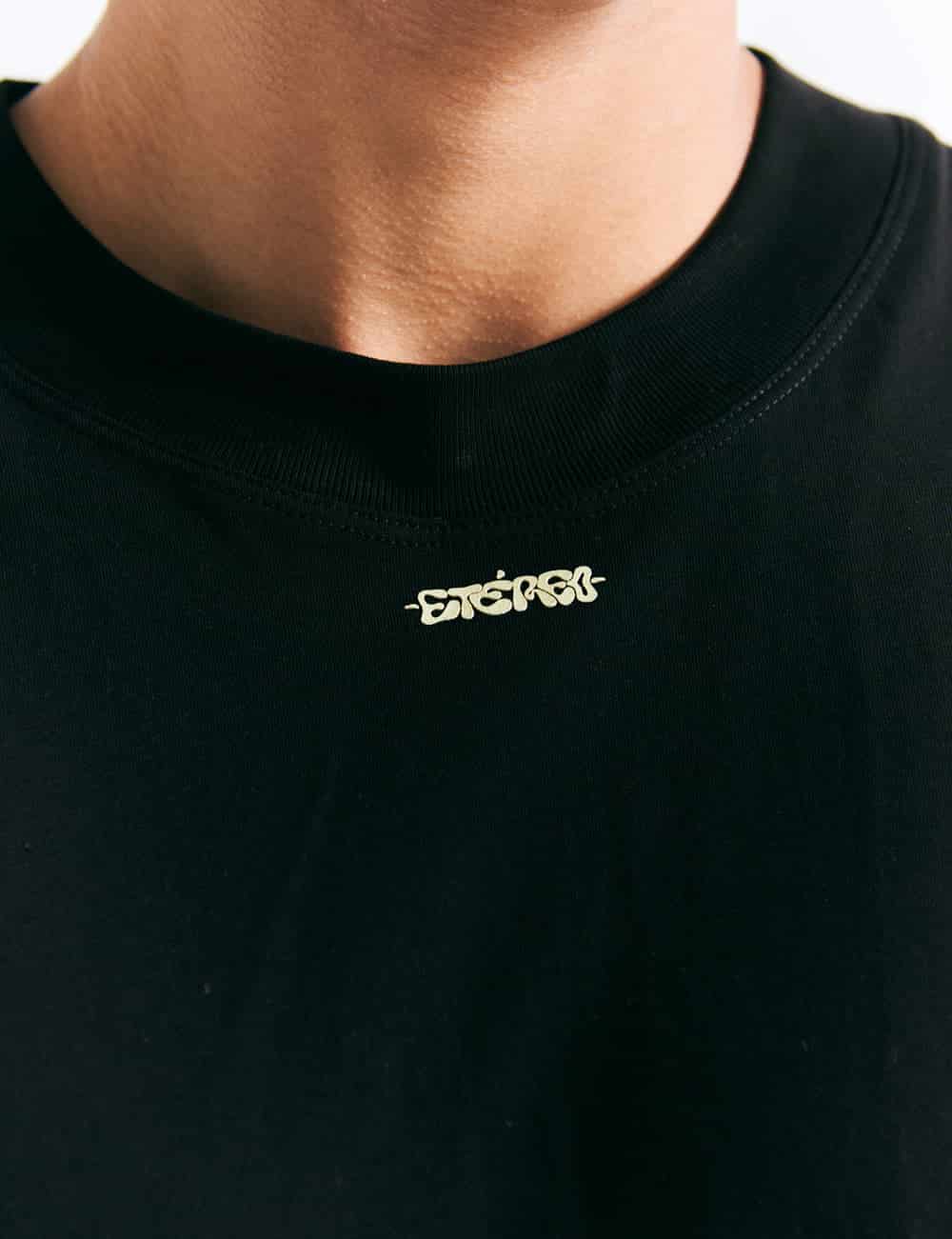 Camiseta Oversize Etéreo negro Hombre - miniatura 2