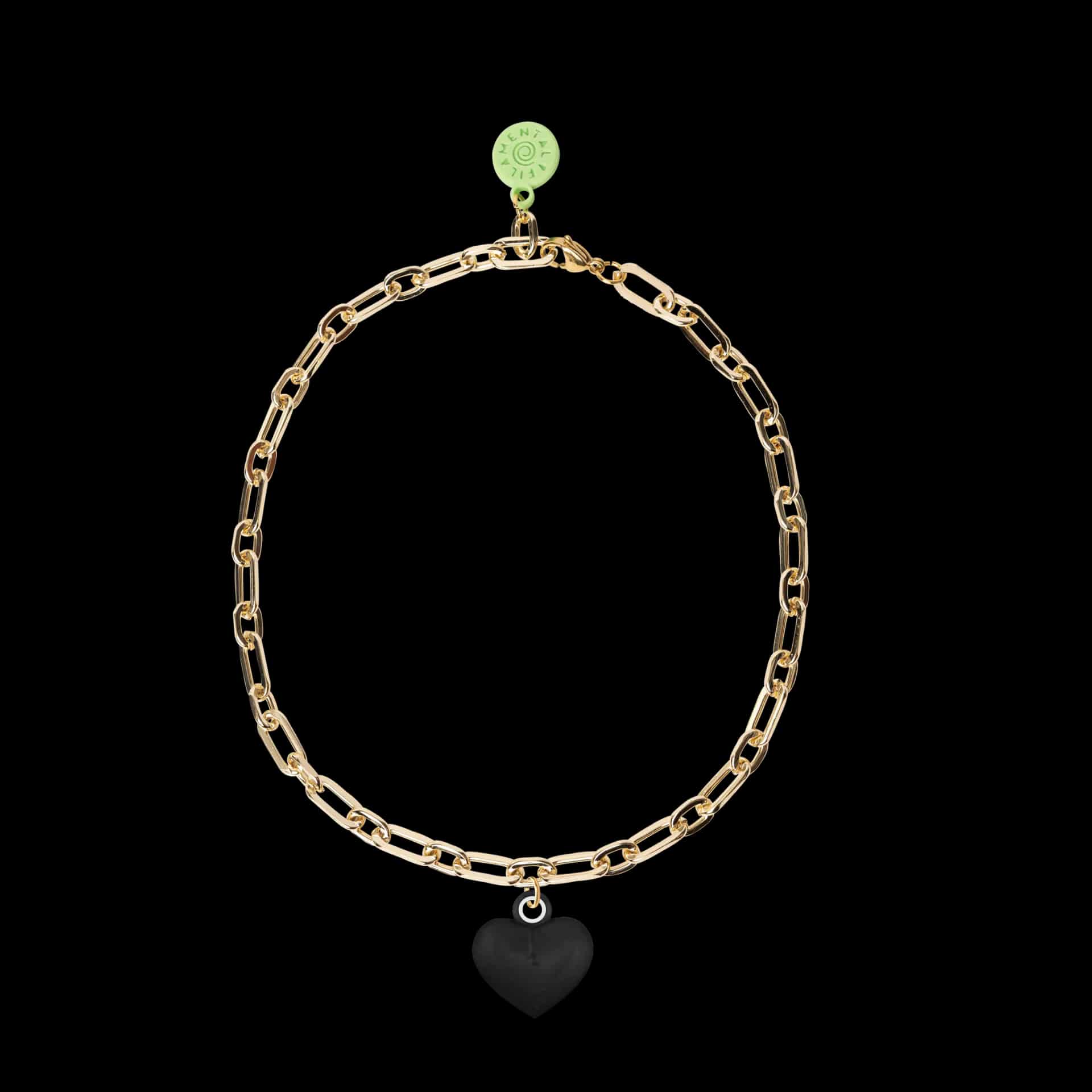 COLLAR CON CADENA DORADA Y RELICARIO - miniatura 2