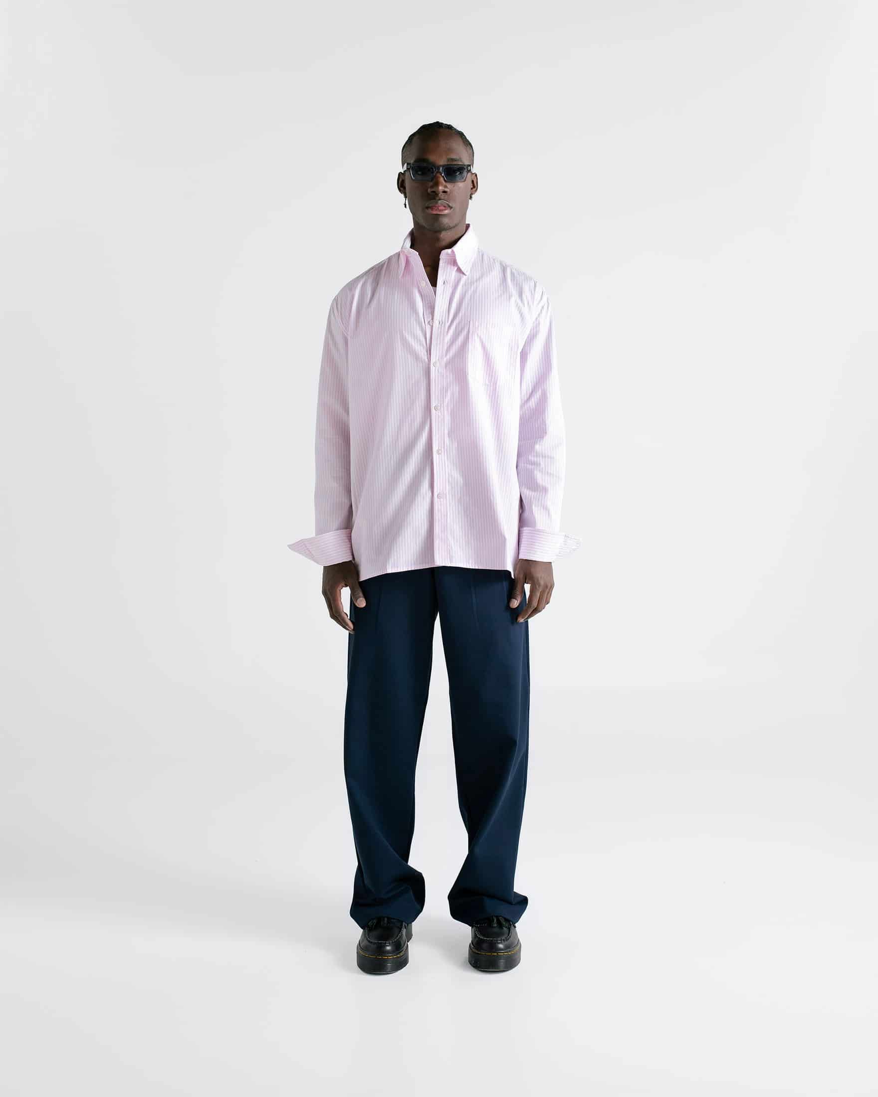 Pinstripe Shirt - Baby Pink - miniatura 10