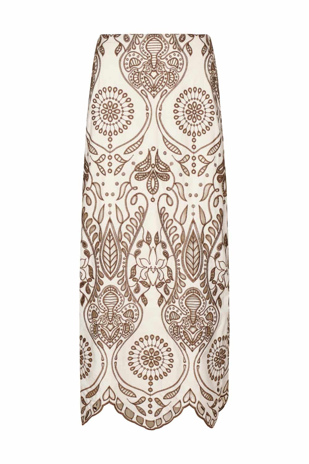 Falda marsella ivory coffee - miniatura 2