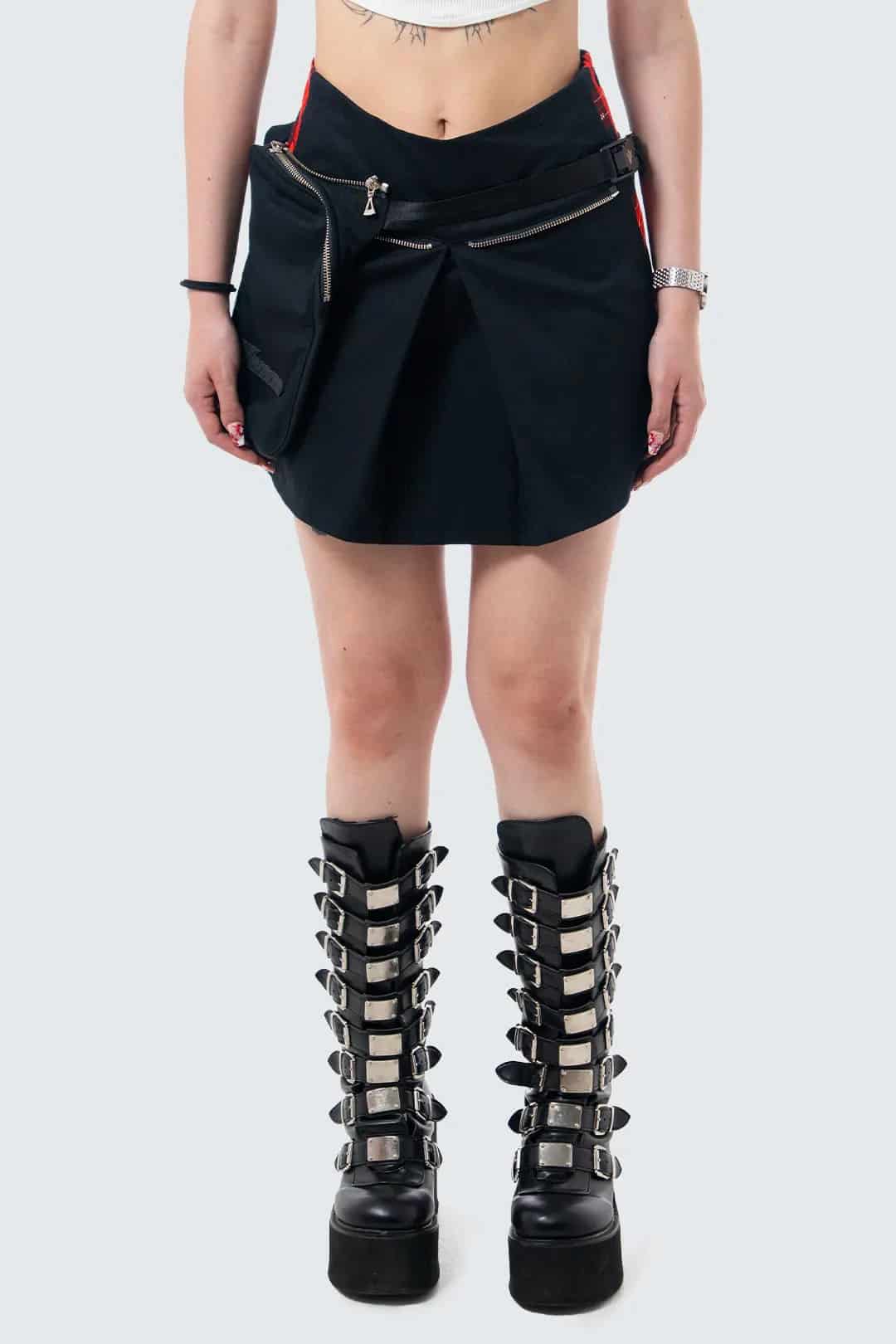VENENO MINI FALDA ZIPPER BAG - MUJER - miniatura 1