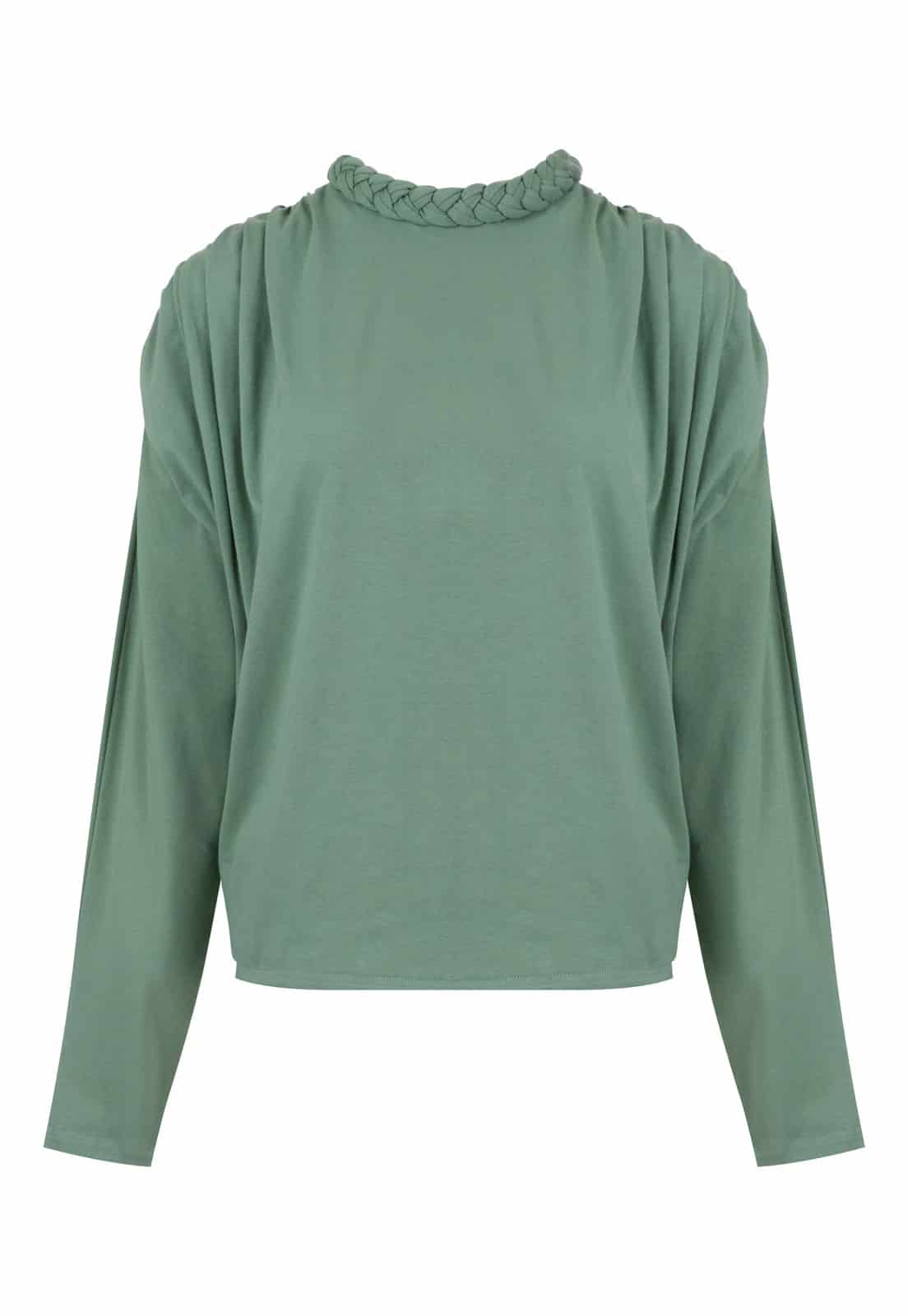 LONG SLEEVE BRAIDED T-SHIRT - miniatura 1