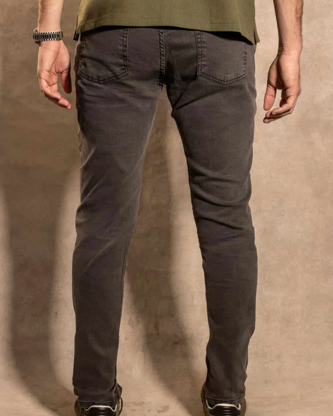 Jean Elastico Gris Oscuro - Slim Fit - miniatura 4