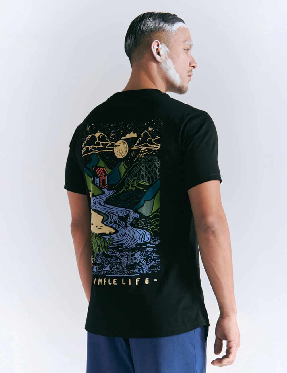Camiseta Regular Fit Mountain Life negro Hombre - miniatura 5
