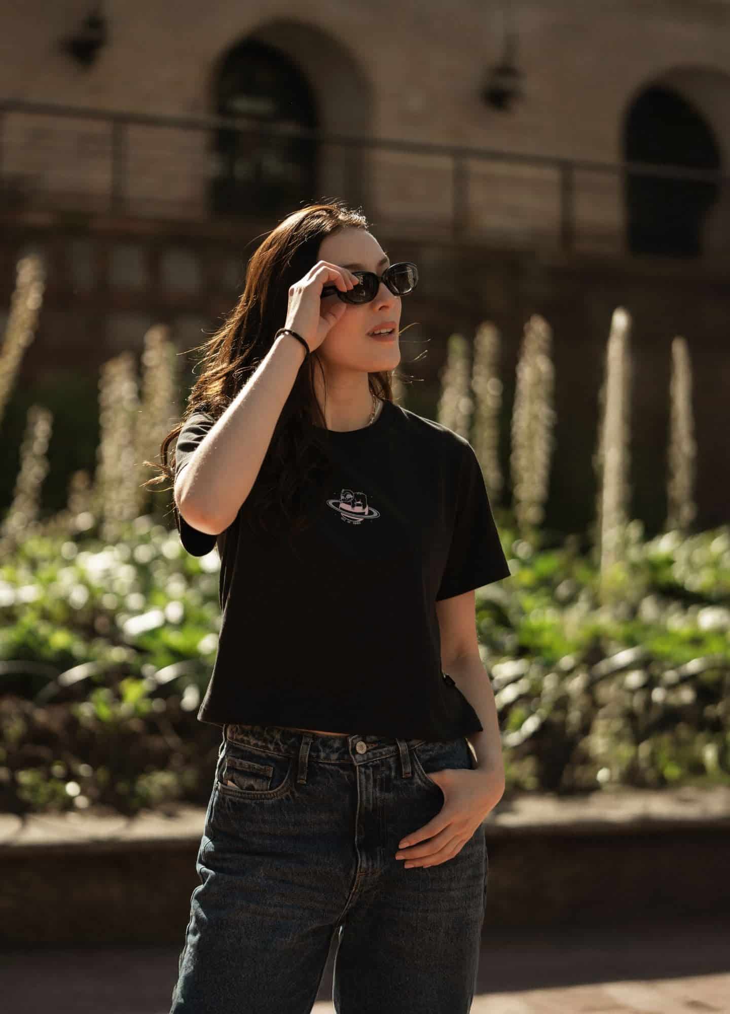 Orbit Crop Top – Negro - miniatura 4