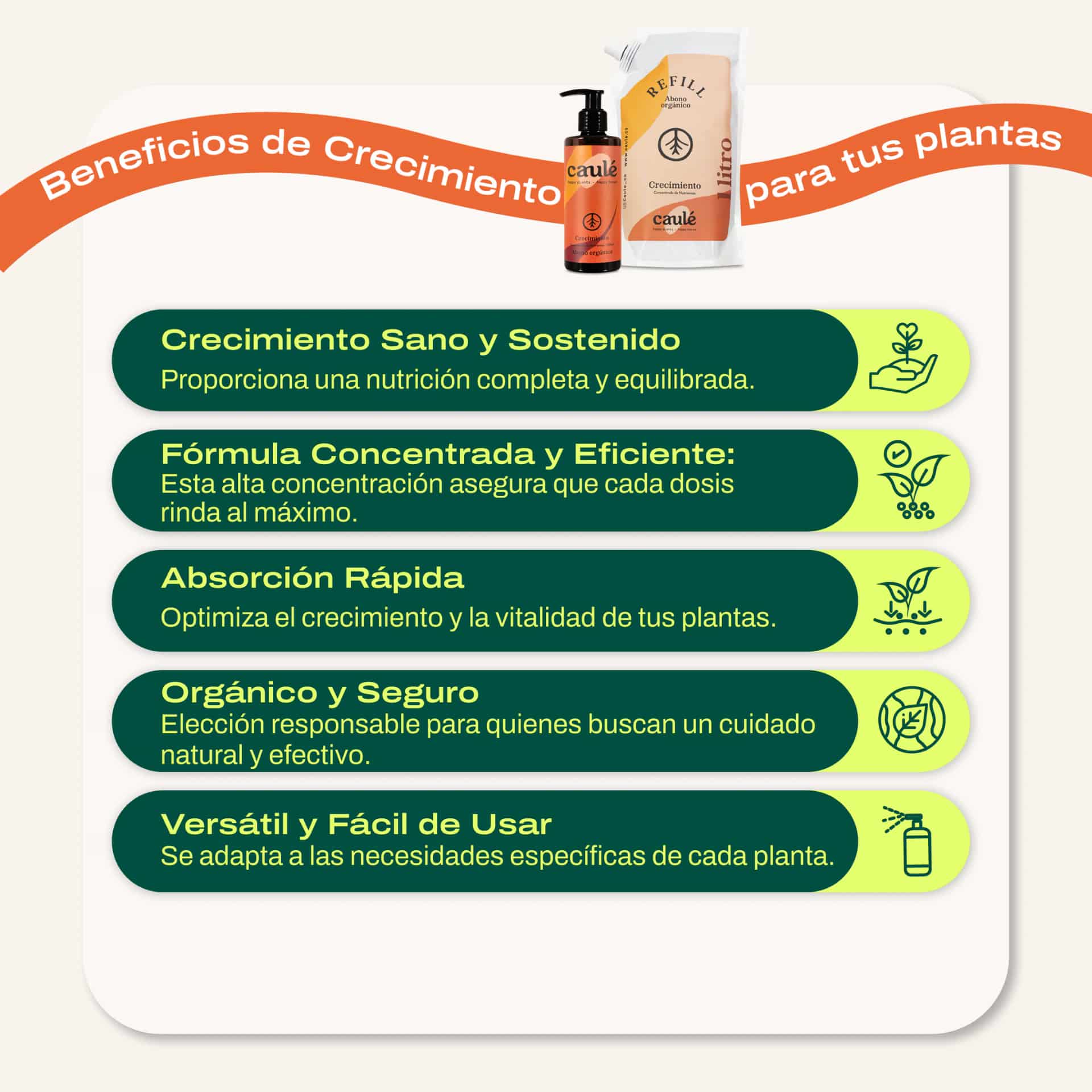 Refill Crecimiento 1 Litro + Botella 250ml - miniatura 2