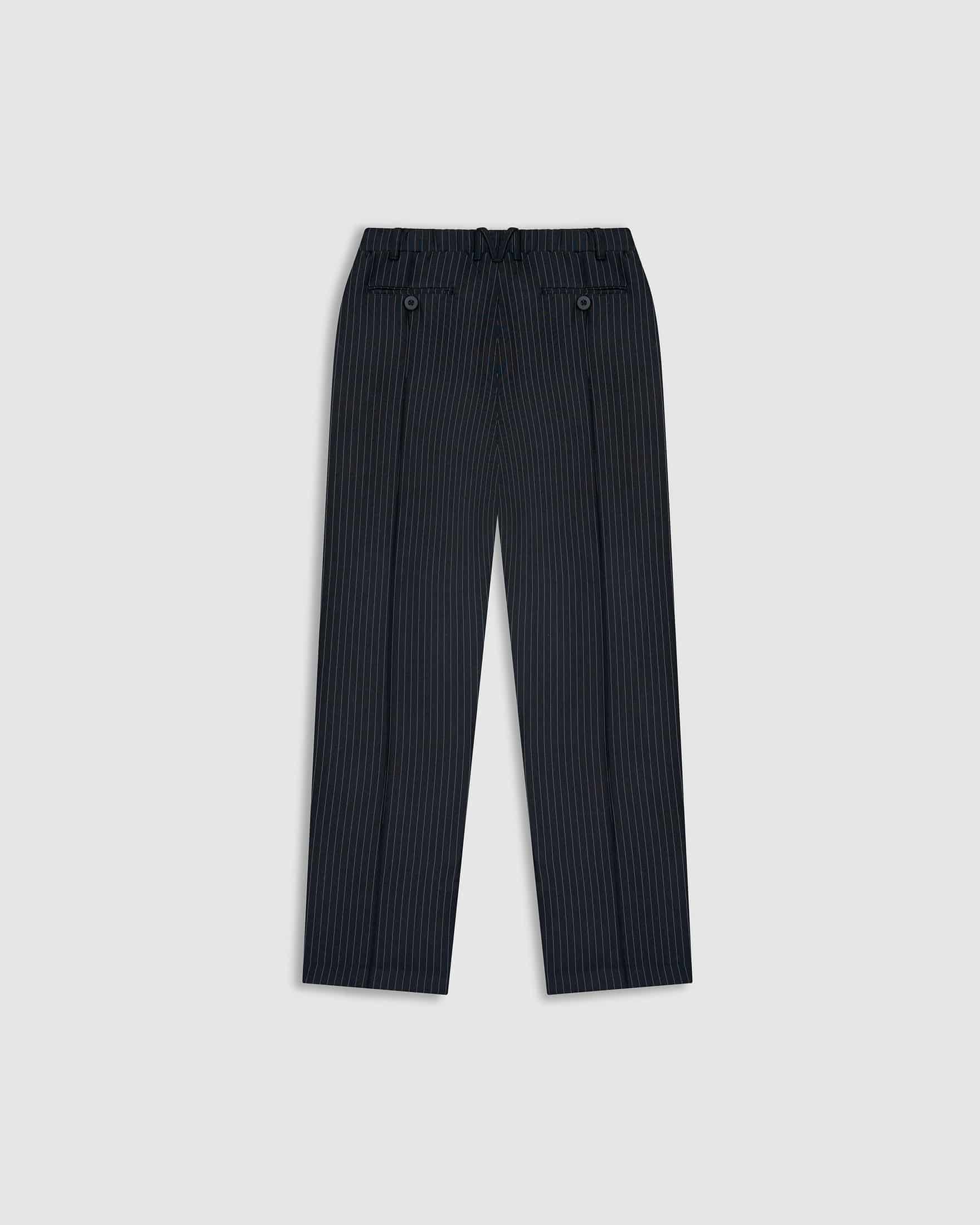 Trouser a Rayas - Negro Oscuro - miniatura 8