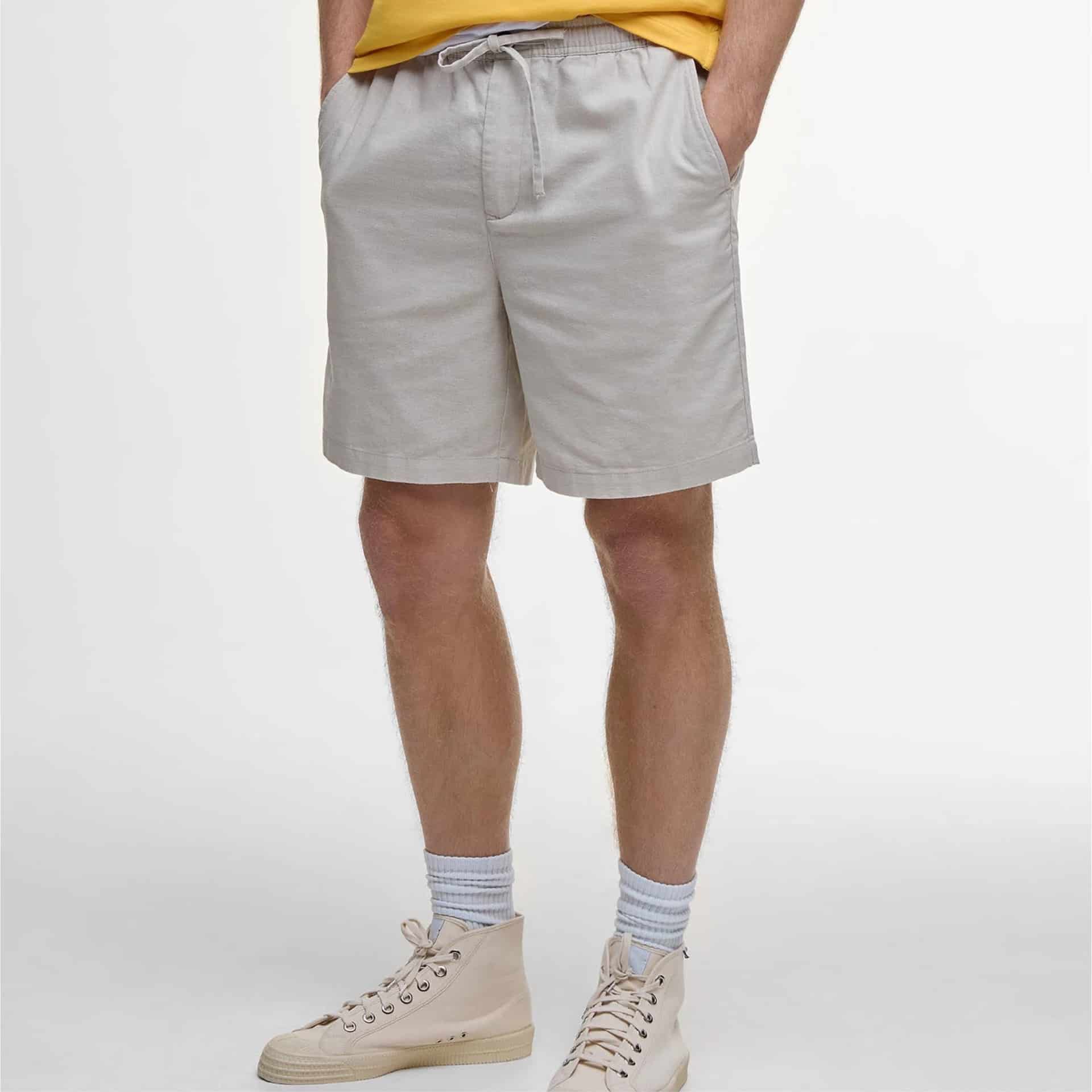 Cotton Linen Relaxed Shorts - miniatura 3
